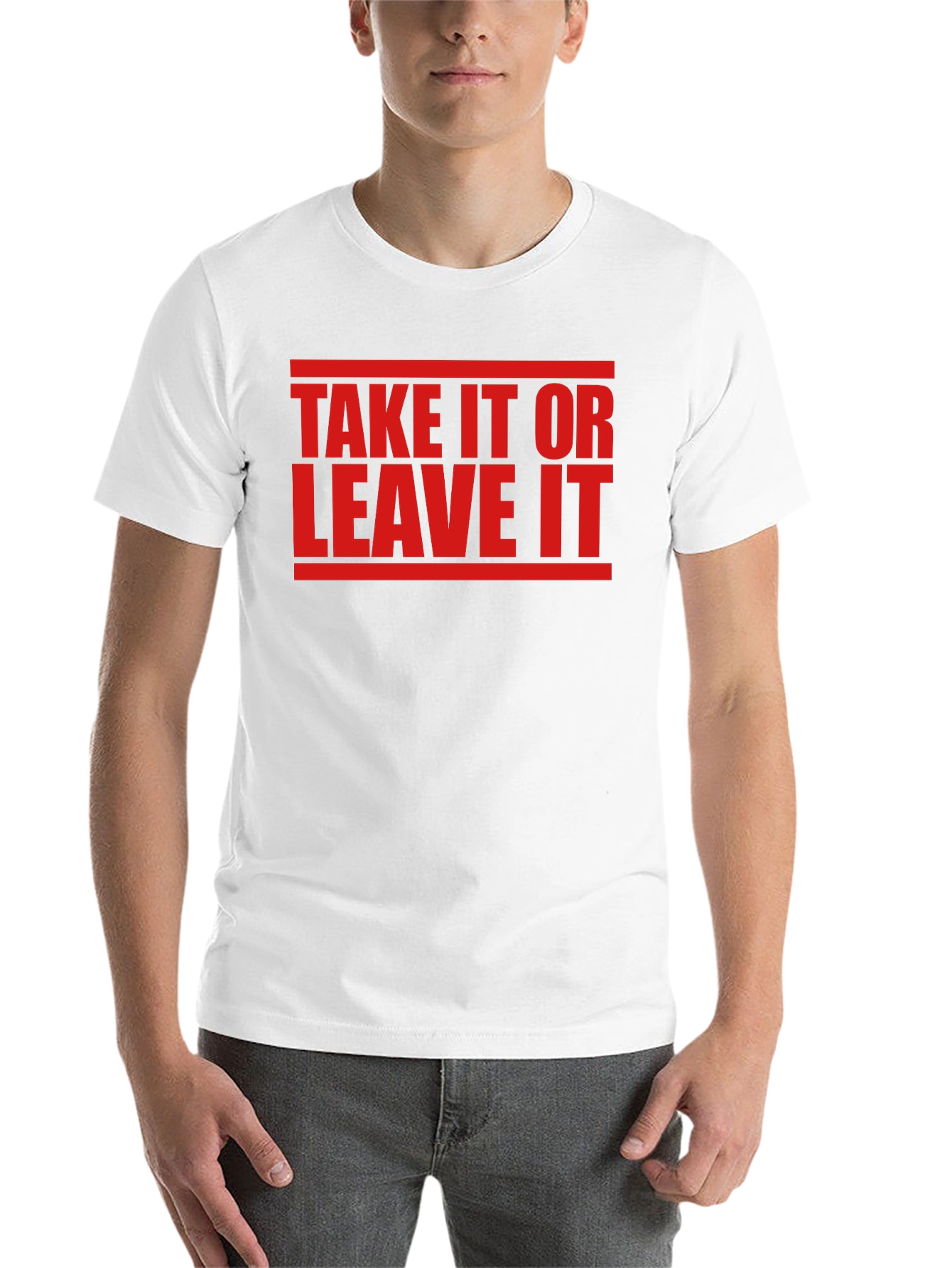Black Take It Or Leave It Graphic Tee view 14