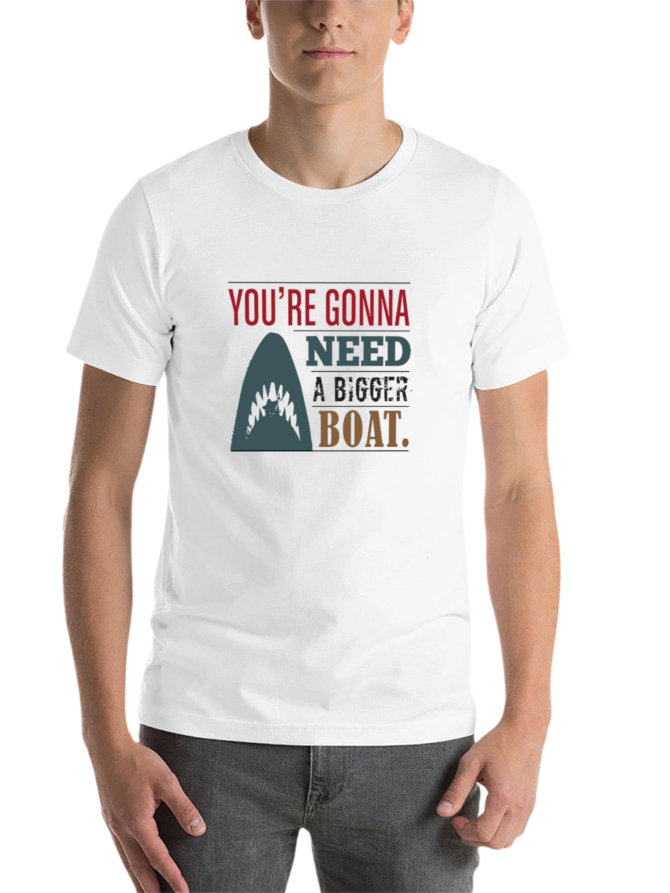 Black You're Gonna Need A Bigger Boat Black T-Shirt view 14