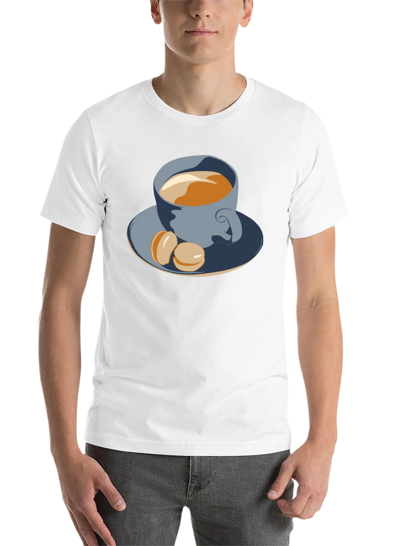 Black Coffee & Macarons Graphic Tee - Stylish Comfort view 14