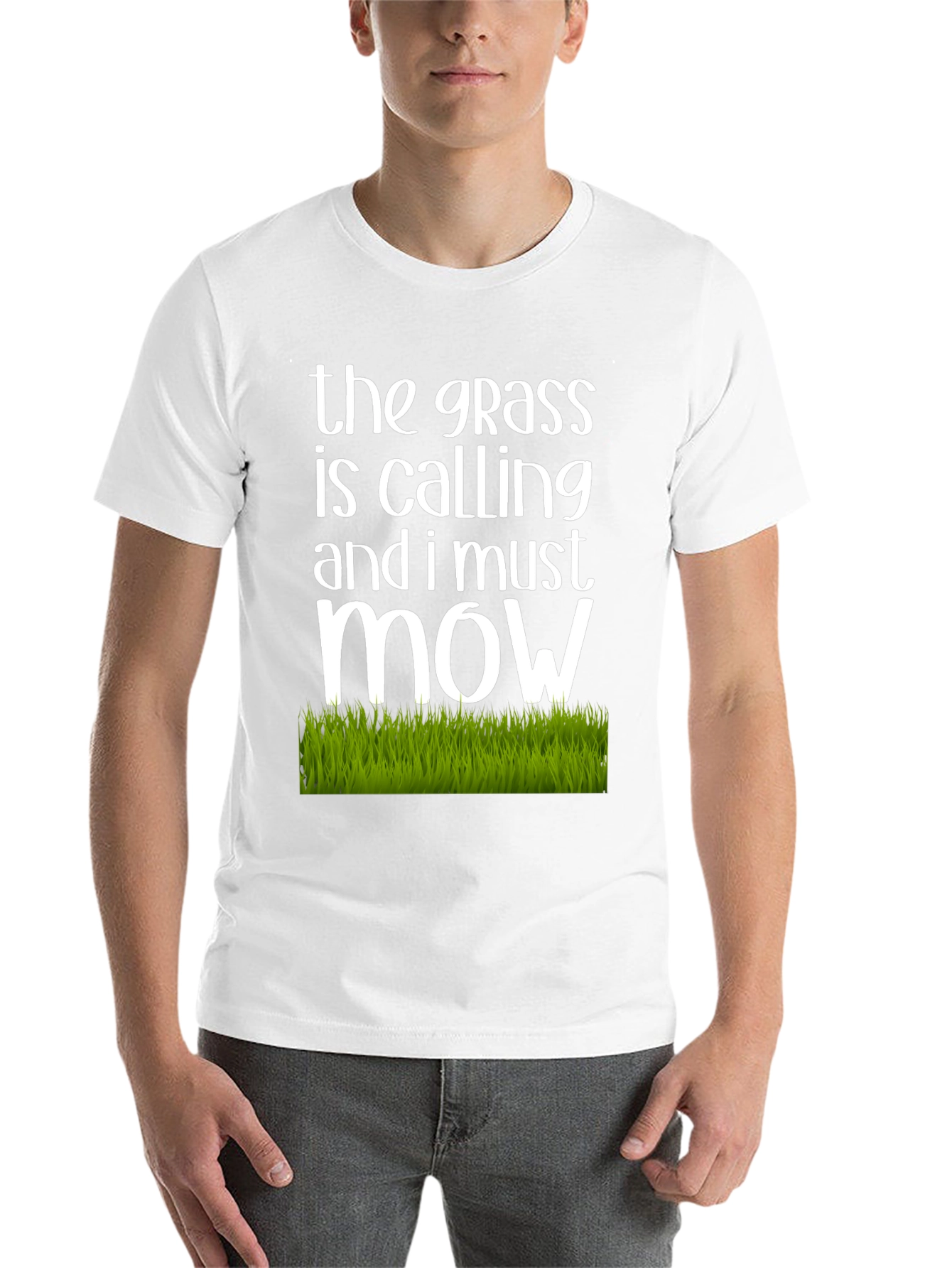 Black The Grass is Calling T-Shirt view 14
