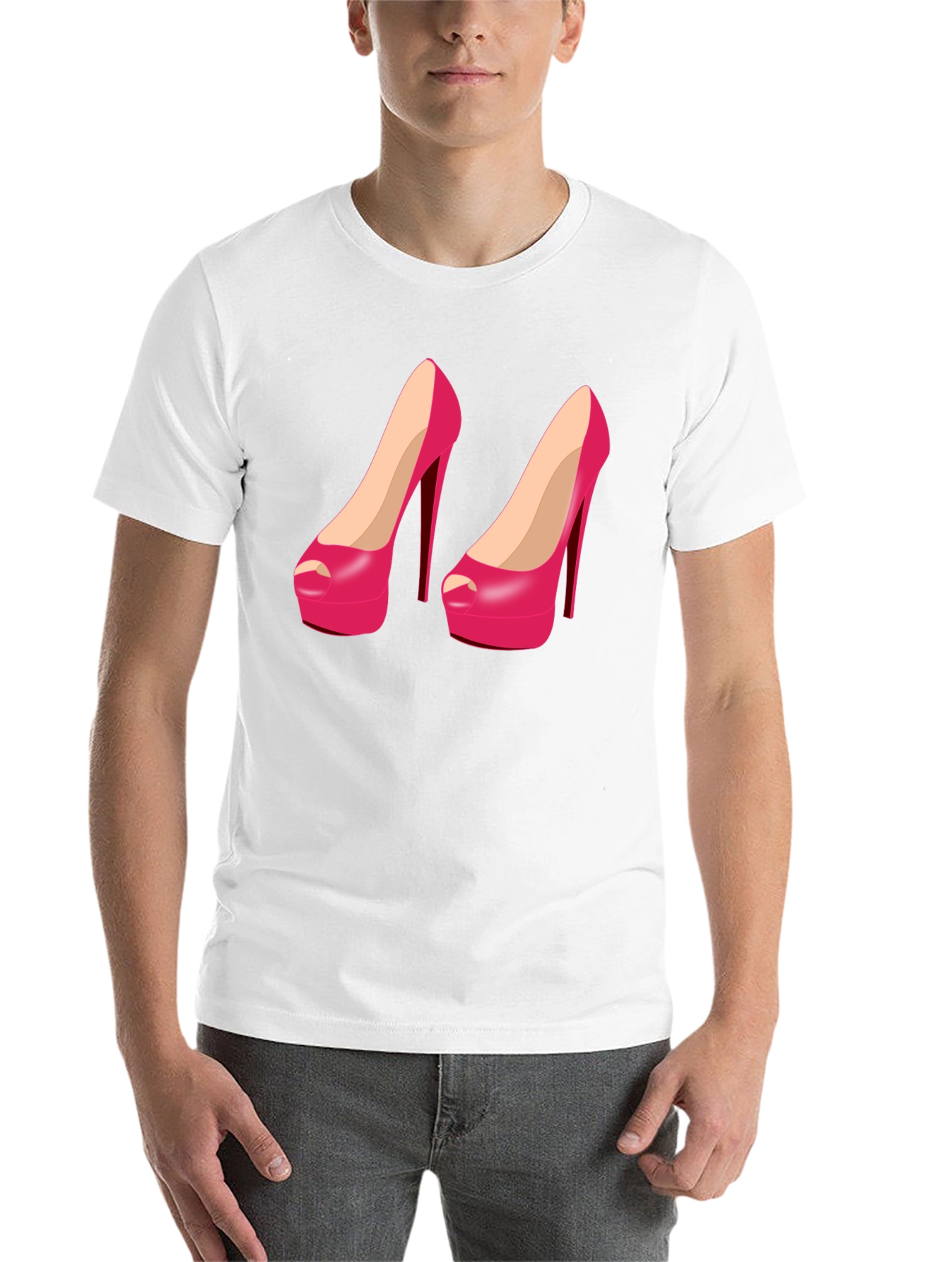 Black Stiletto Heel Graphic Tee view 14