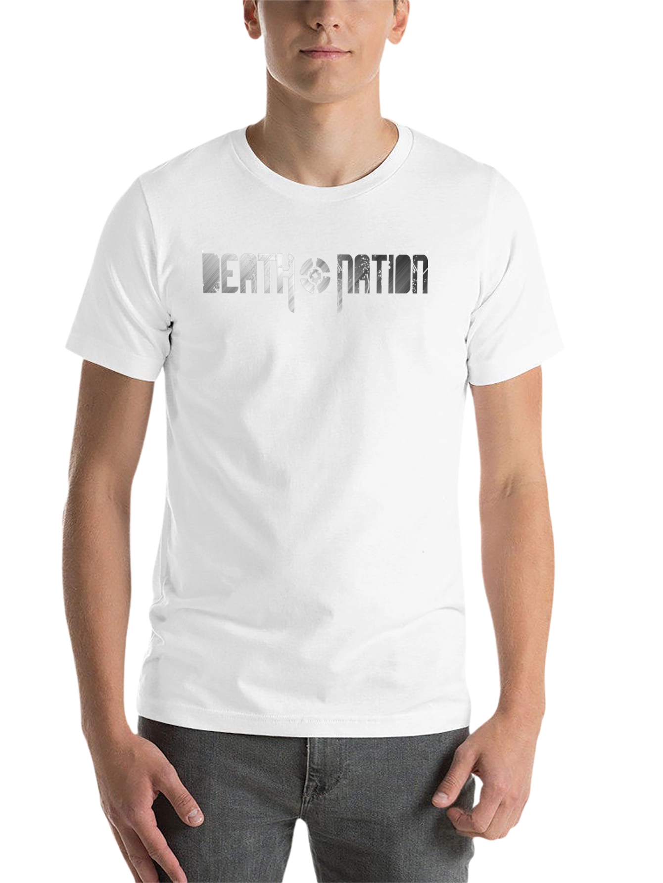 Black Death Nation Graphic Print Black T-Shirt view 14