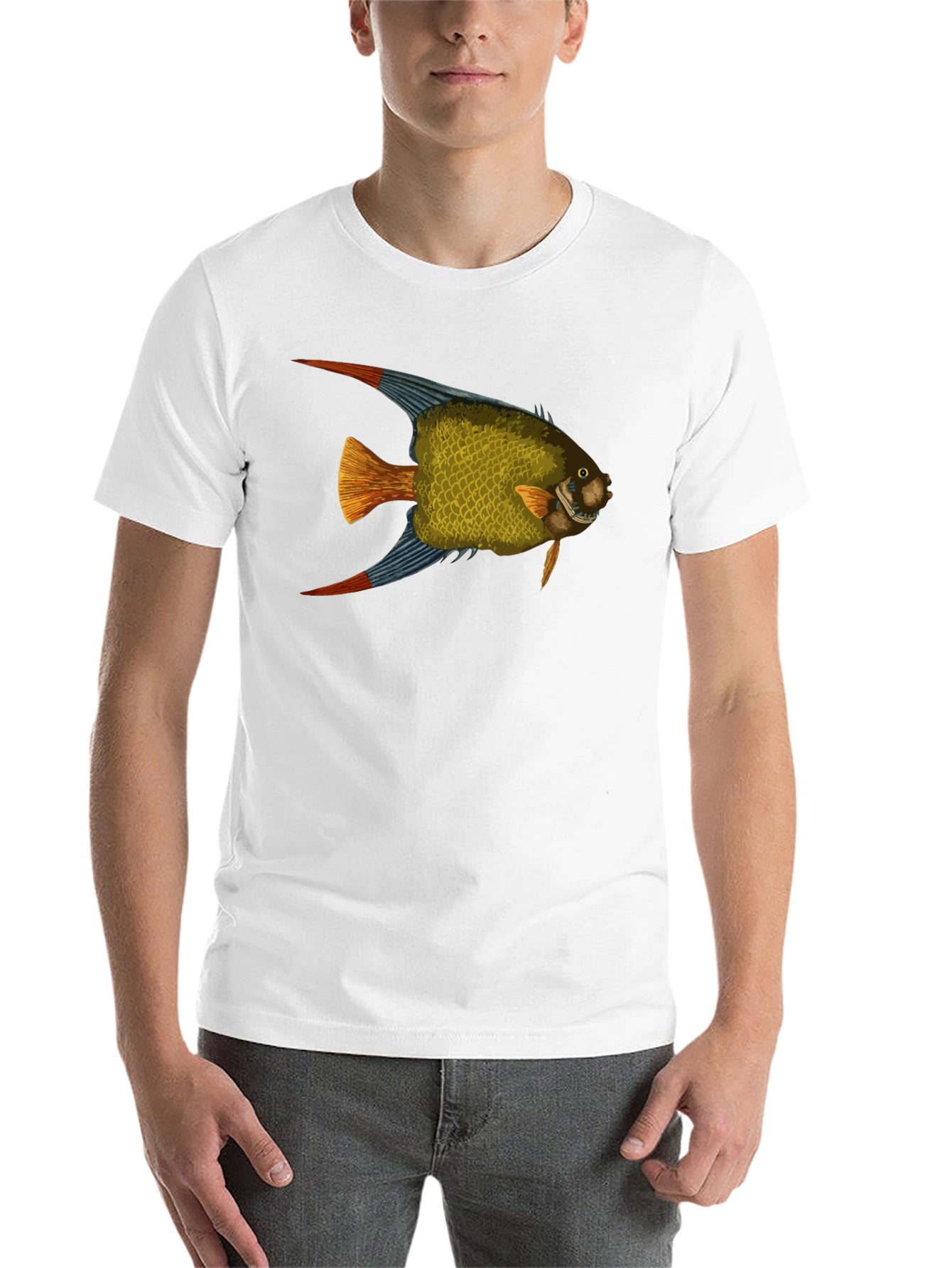 Black Fish Graphic Black T-Shirt view 14