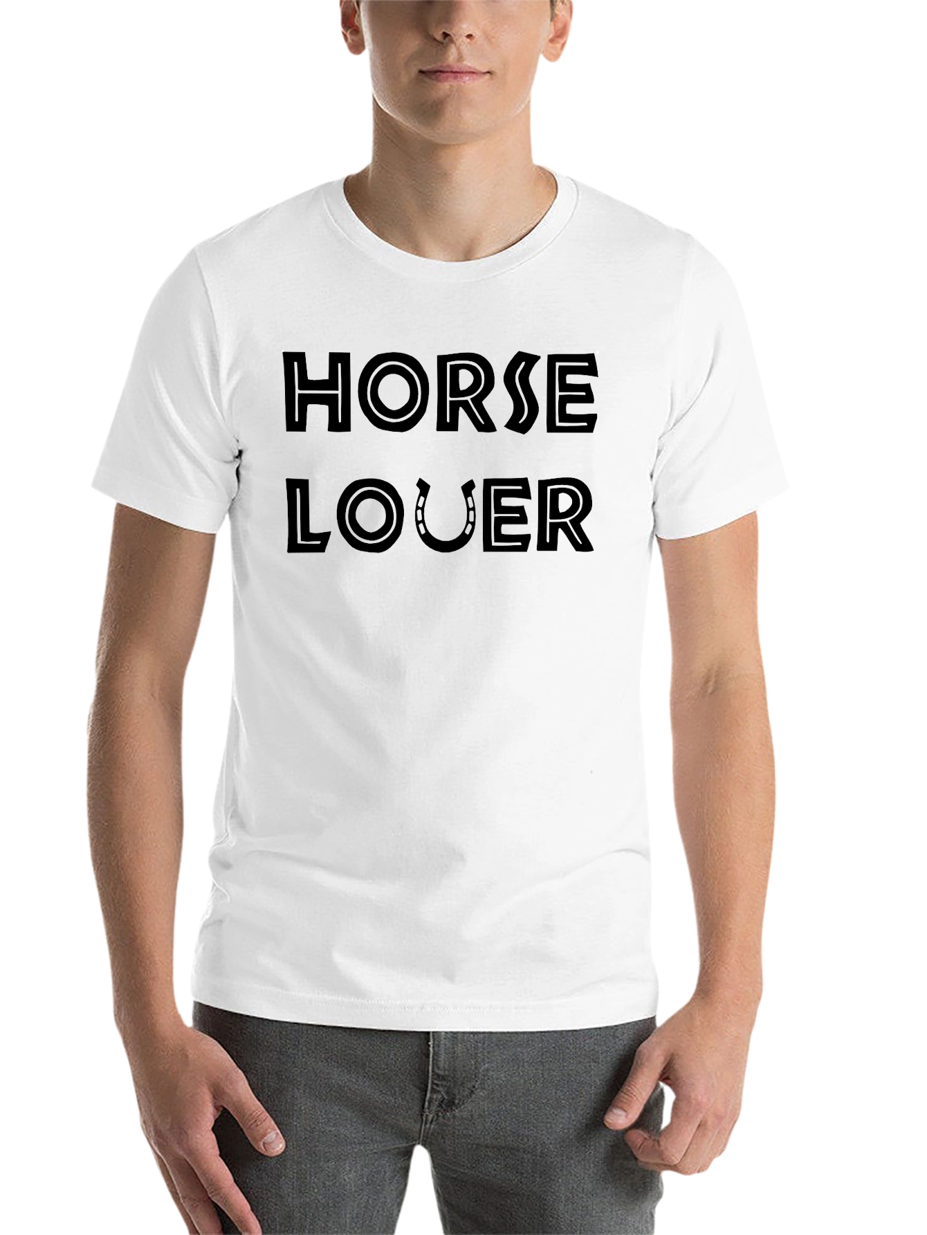 Black Horse Lover T-Shirt - Equestrian Style, Soft Cotton view 14