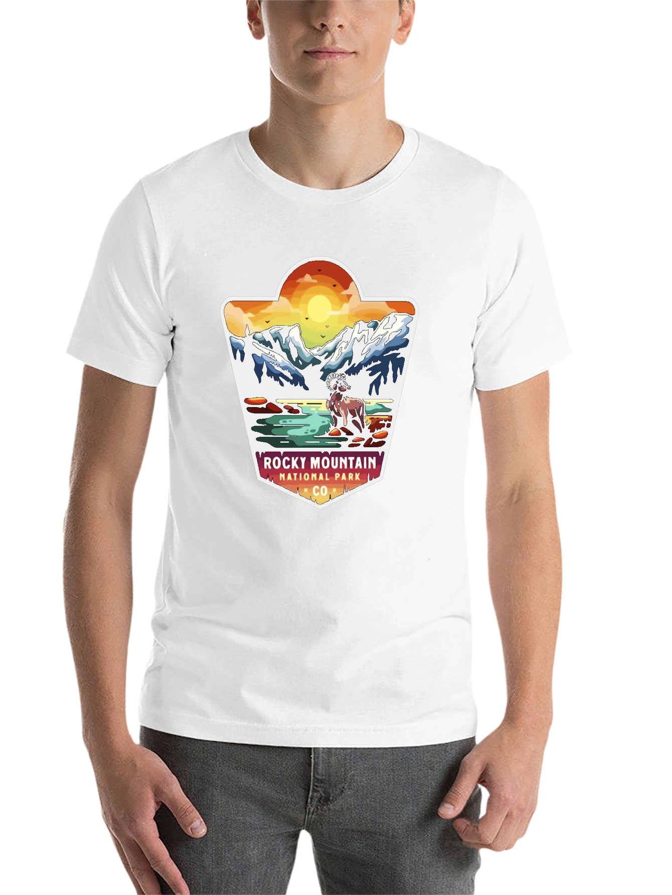 Black Rocky Mountain National Park Graphic Tee view 14