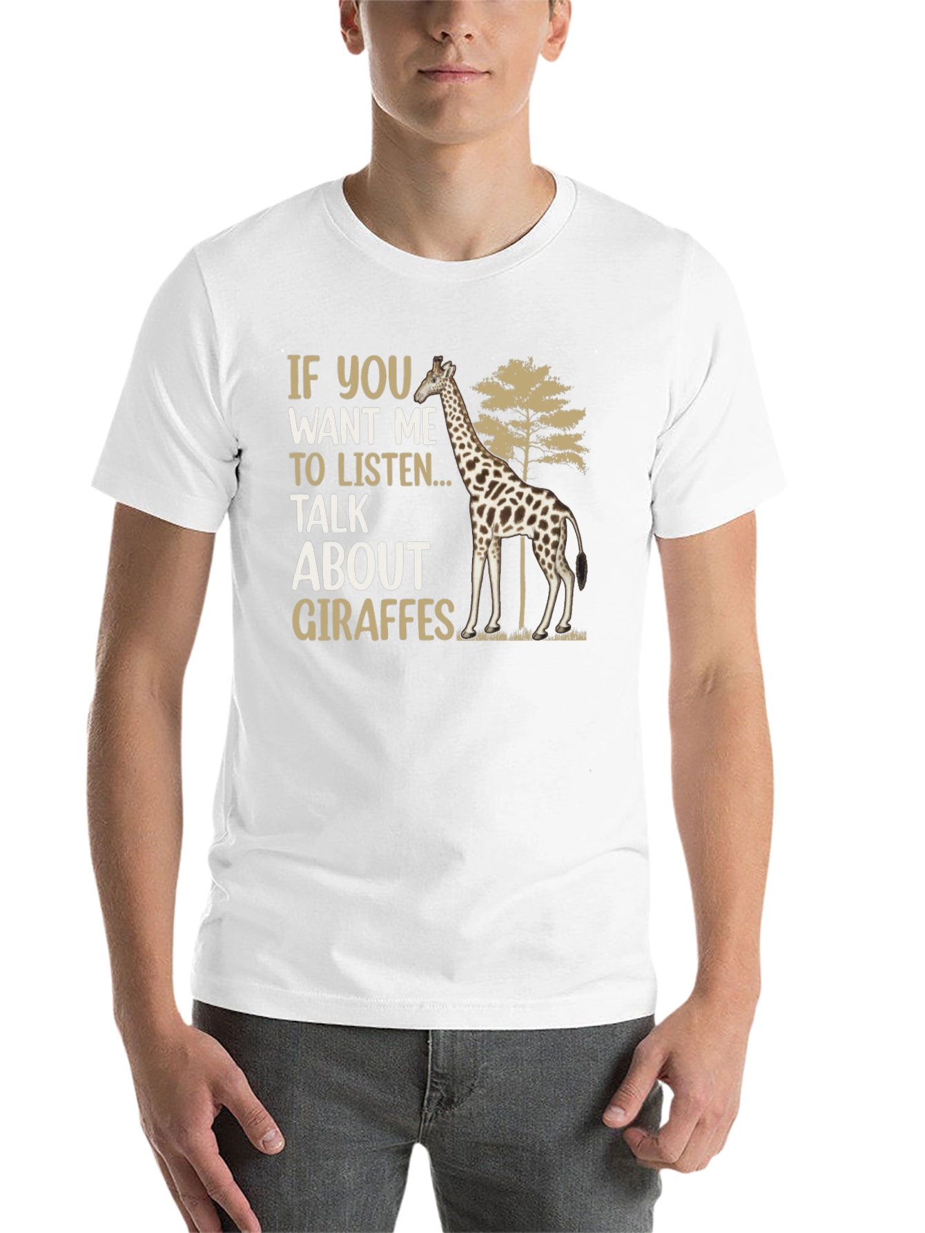 Black Giraffe Lover T-Shirt: If You Want Me to Listen... view 14