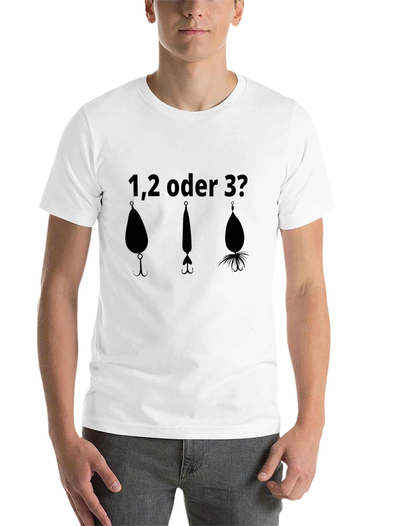 Black Fishing Lure T-Shirt - 1, 2, or 3? view 14