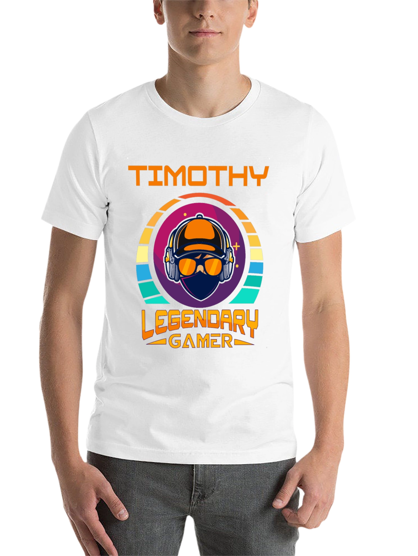 Black Timothy Legendary Gamer T-Shirt view 14