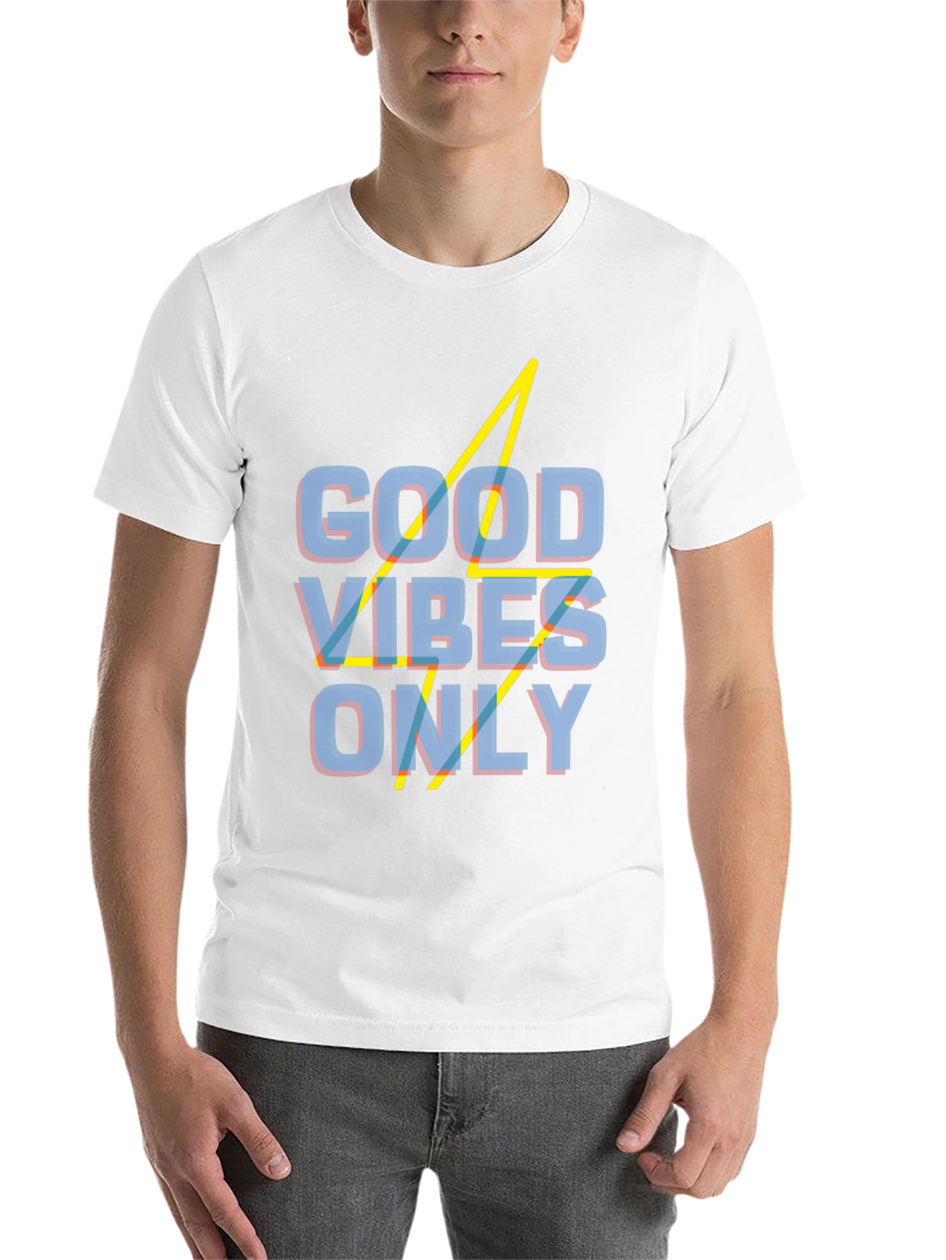 Black Good Vibes Only Graphic Tee view 14