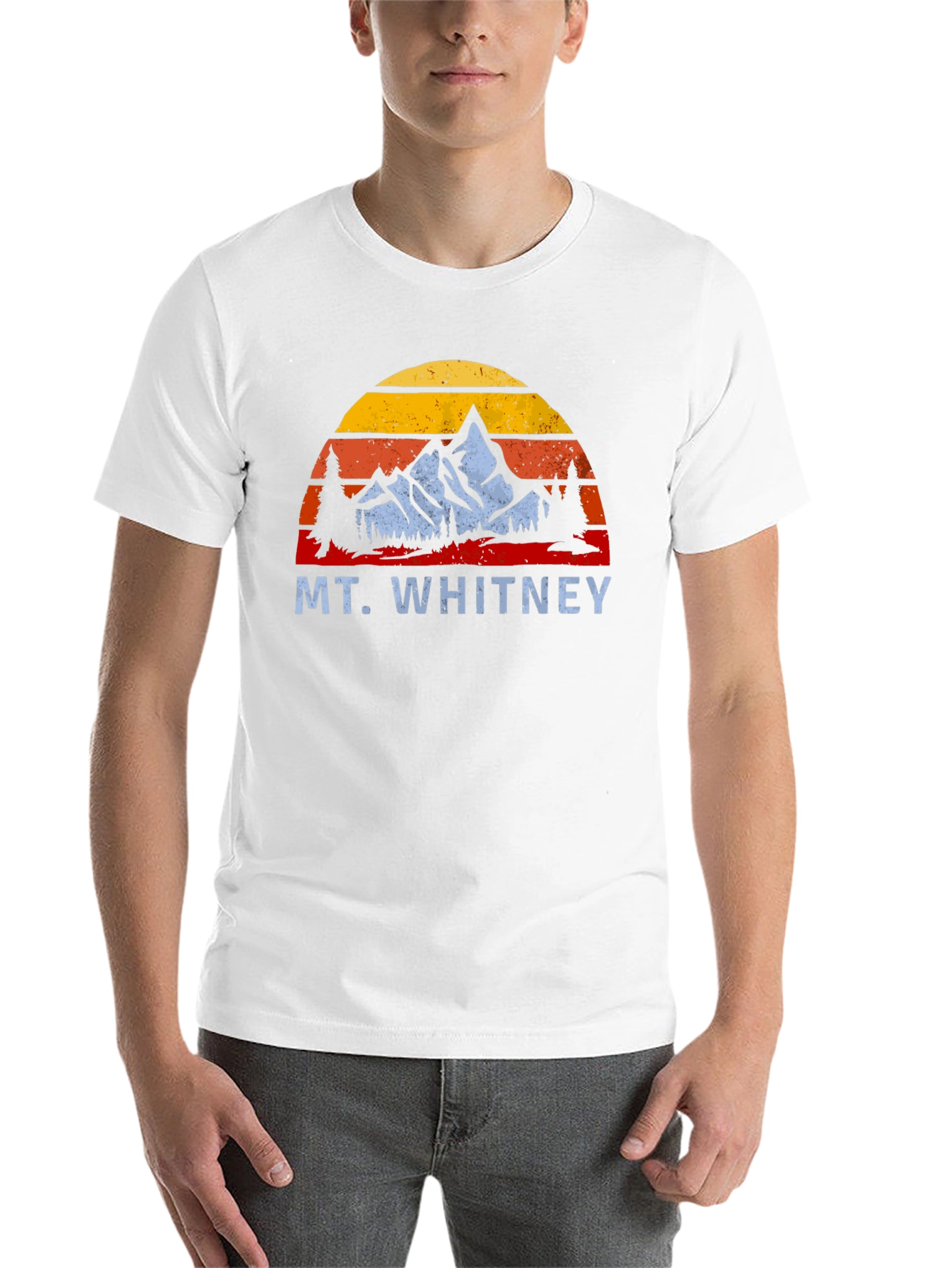 Black Mt. Whitney Retro Sunset T-Shirt view 14