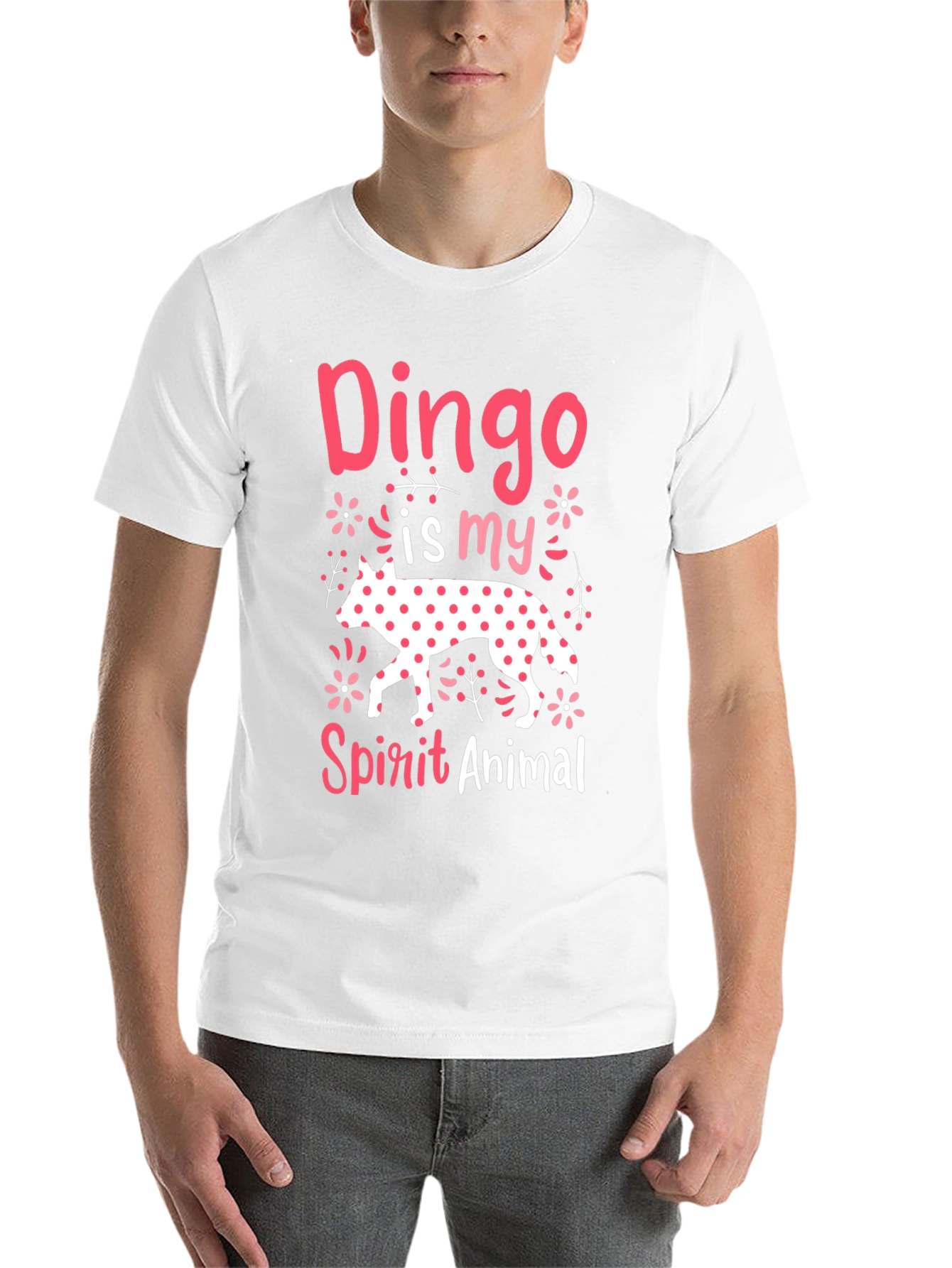 Black Dingo Spirit Animal Graphic Tee - Novelty Design view 14