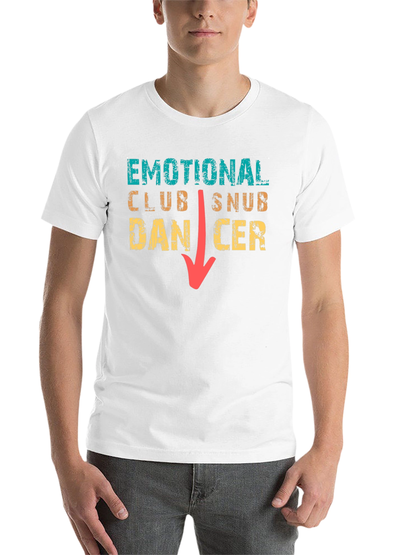 Black Emotional Club Snub Dancer T-Shirt Funny Tee view 14