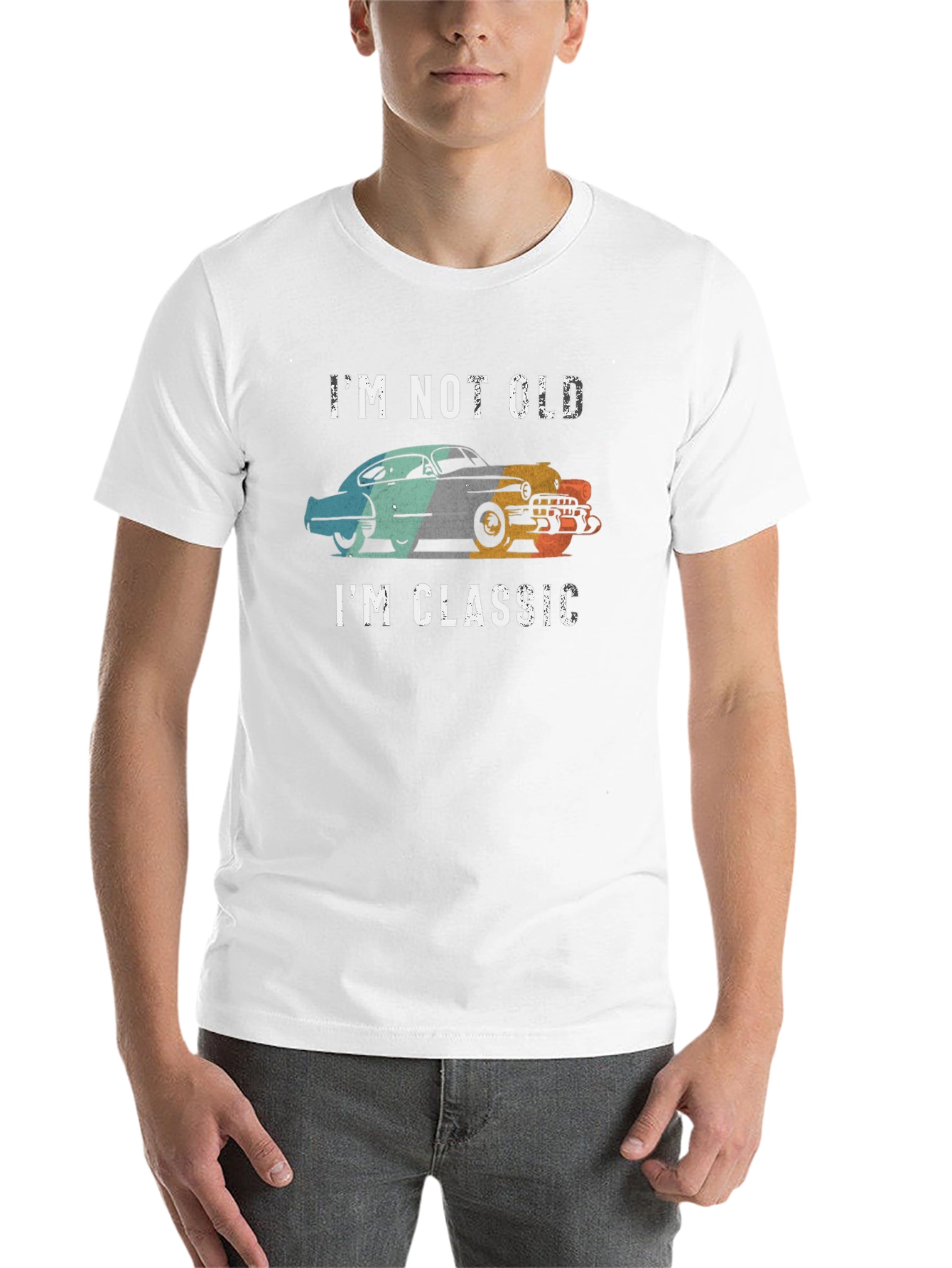 Black I'm Not Old I'm Classic Car T-Shirt view 14