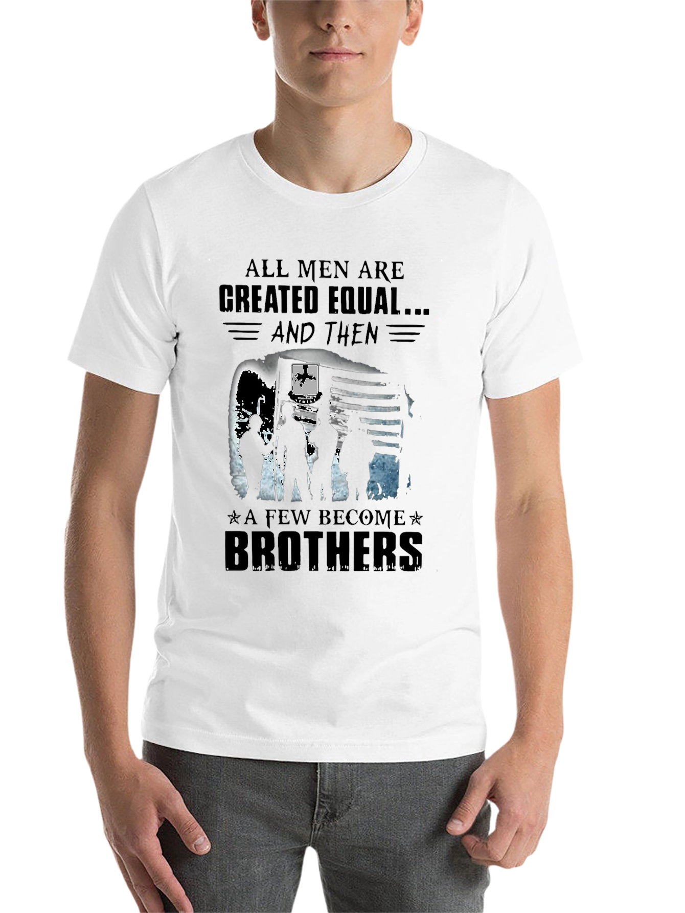 Black Brotherhood Graphic Tee - All Men Created Equal view 14