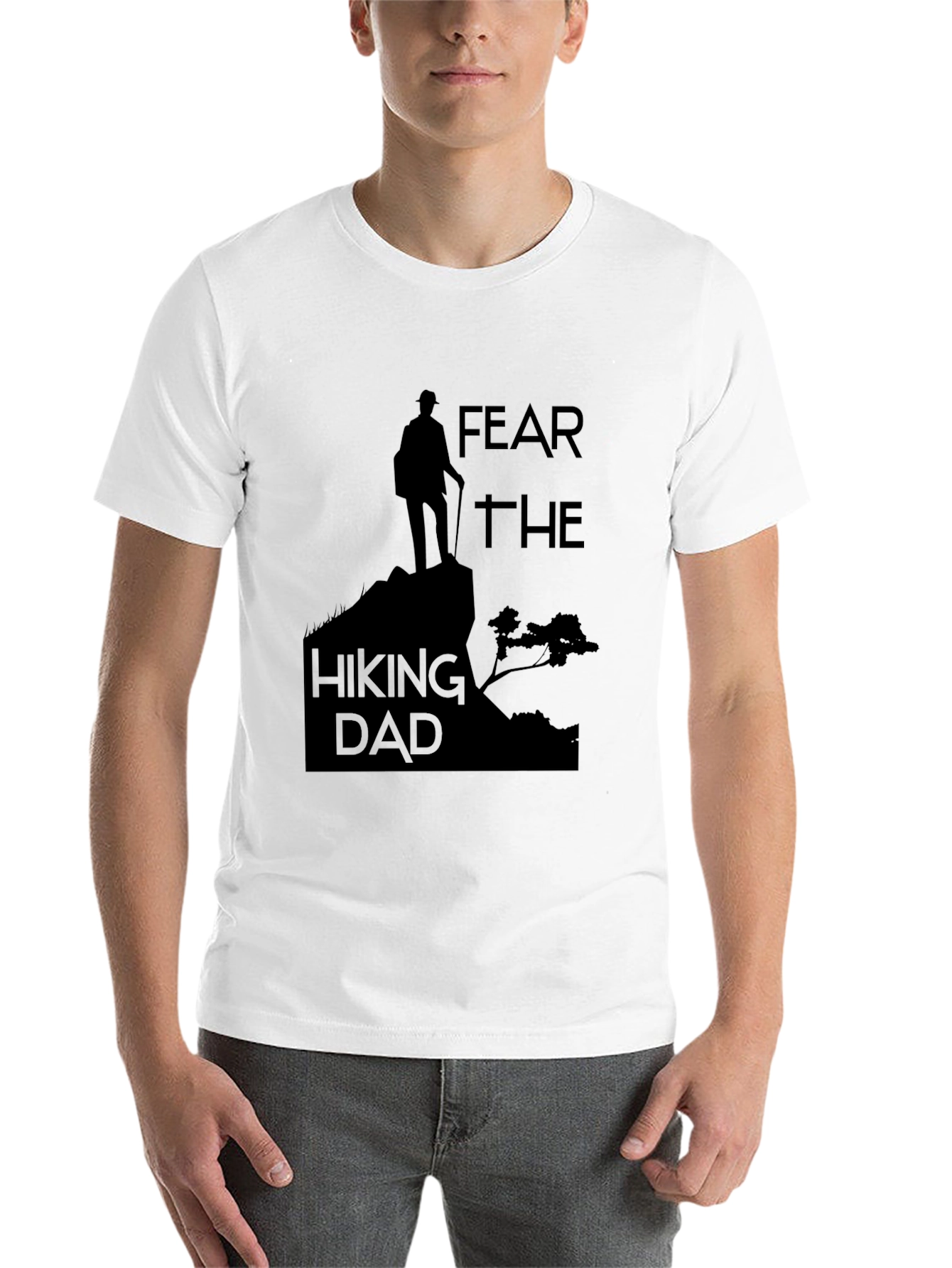 Black Fear The Hiking Dad Black T-Shirt view 14
