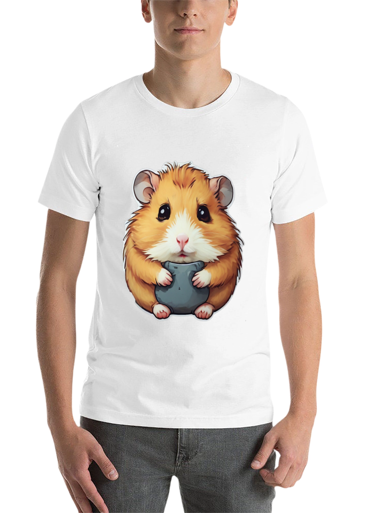 Black Hamster Graphic Tee - Cute Animal Design view 14