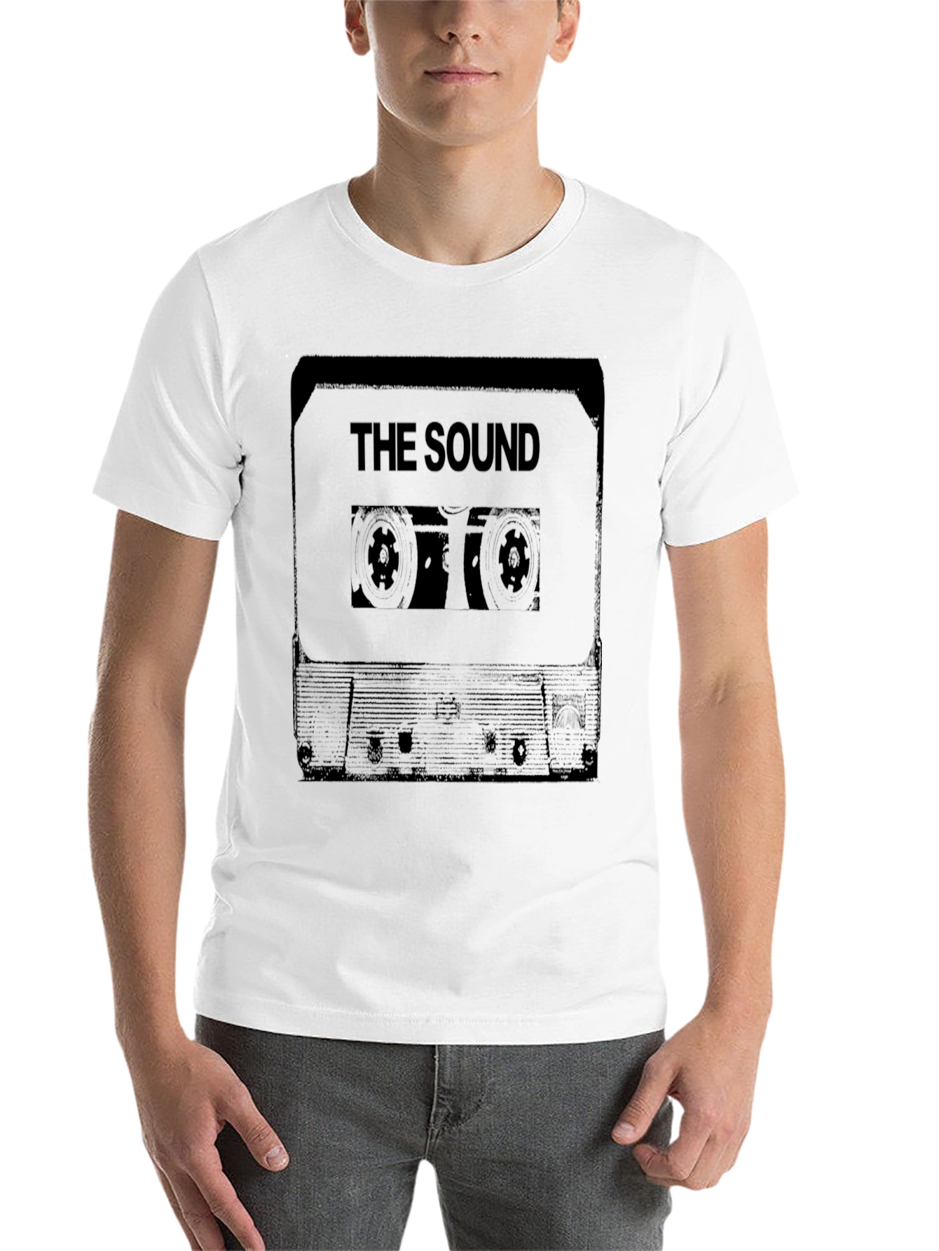 Black The Sound Cassette Tape Graphic T-Shirt view 14