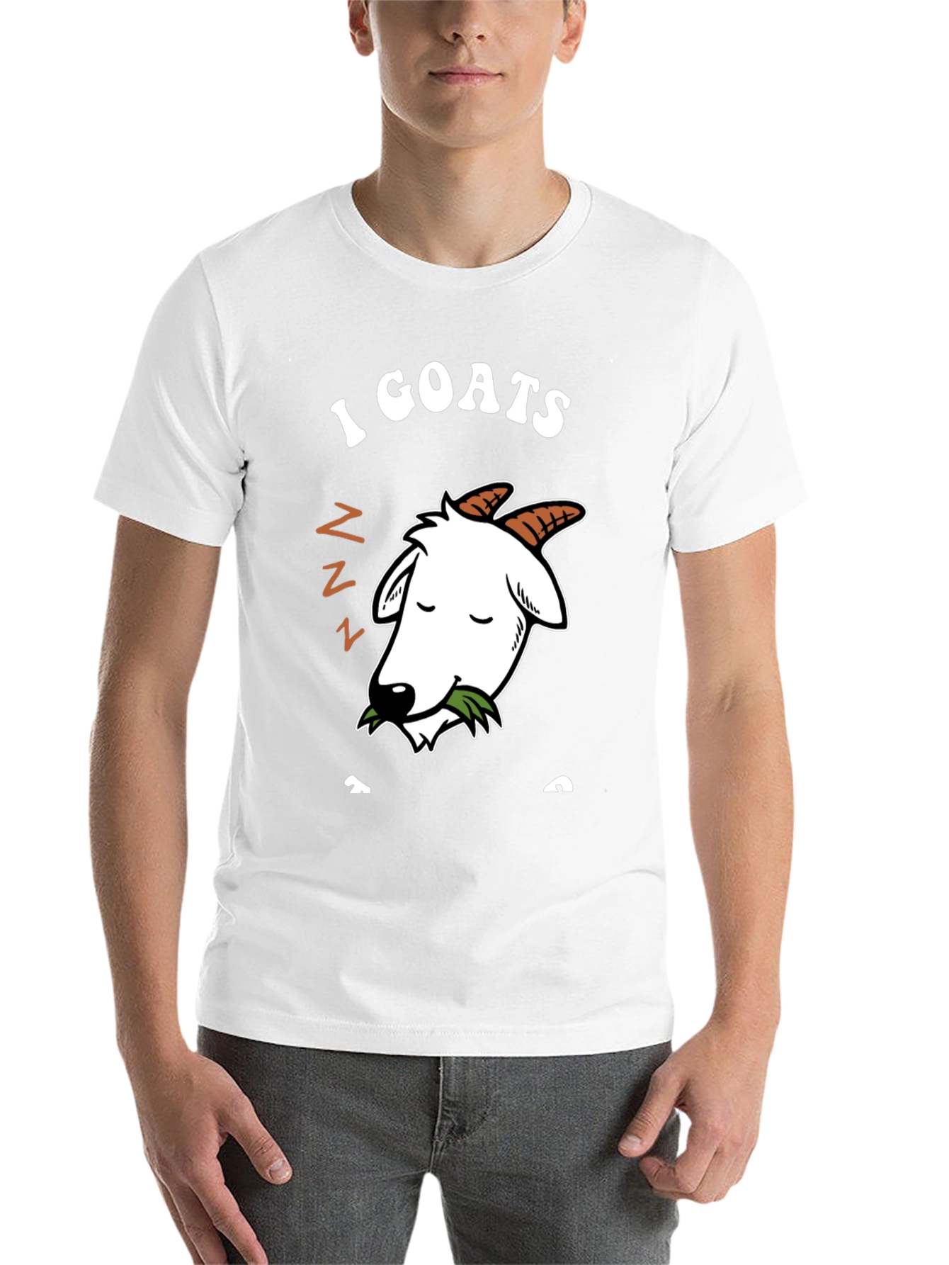 Black I Goats To Sleep Funny Graphic T-Shirt view 14