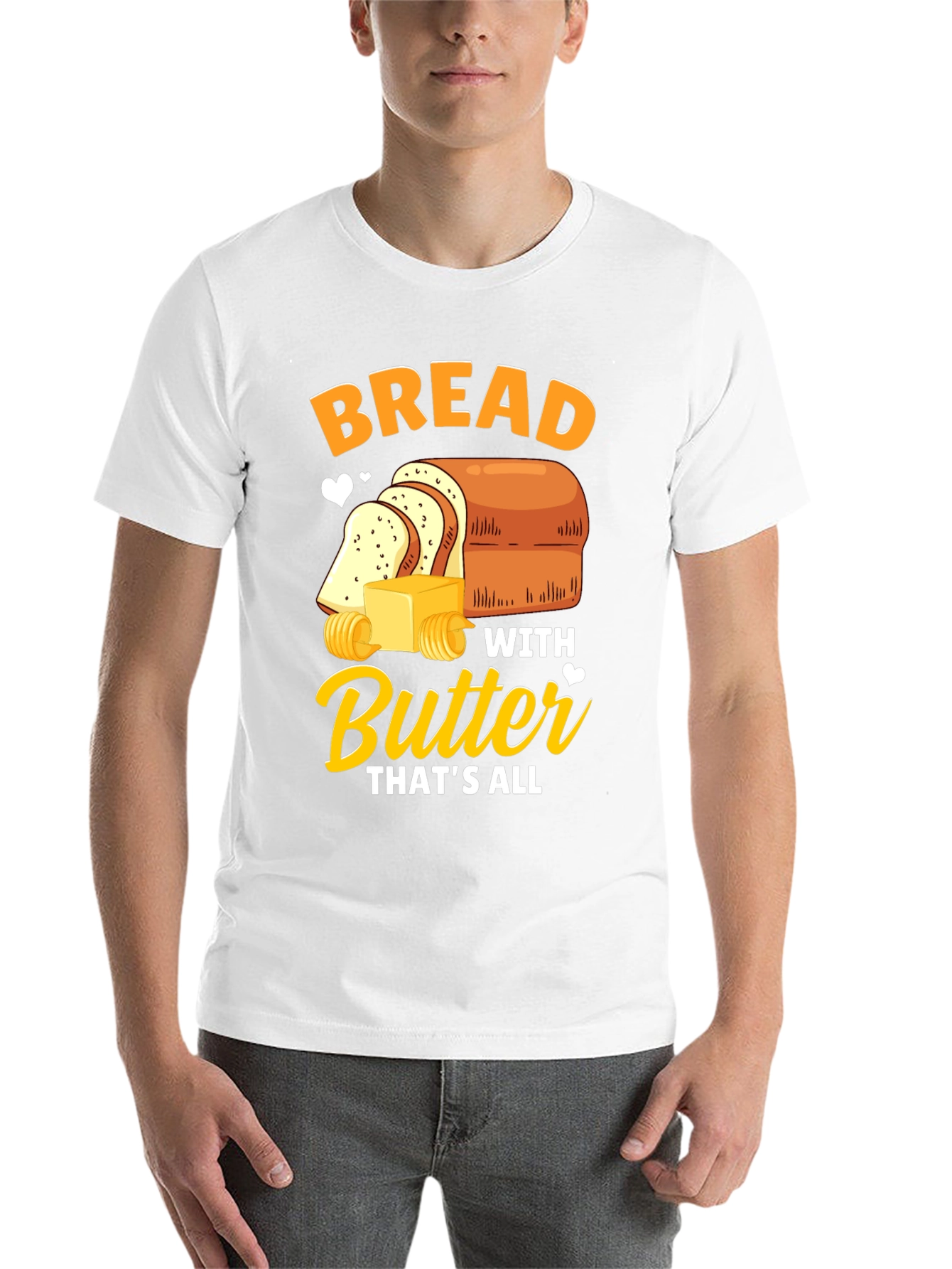 Black Bread with Butter T-Shirt - Funny Foodie Tee view 14