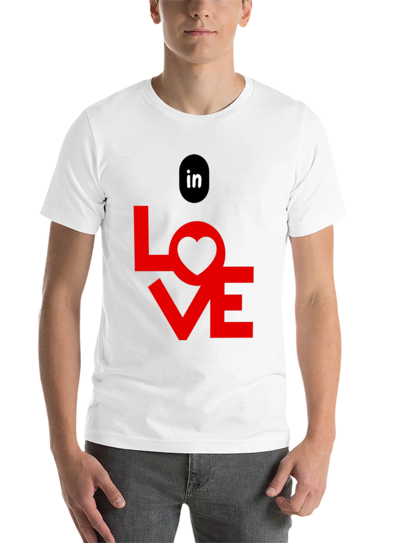 Black In Love Graphic Tee - Black Cotton T-Shirt view 14