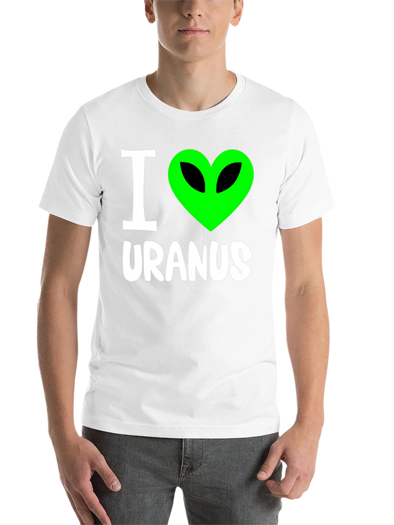 Black I Love Uranus Graphic T-Shirt view 14