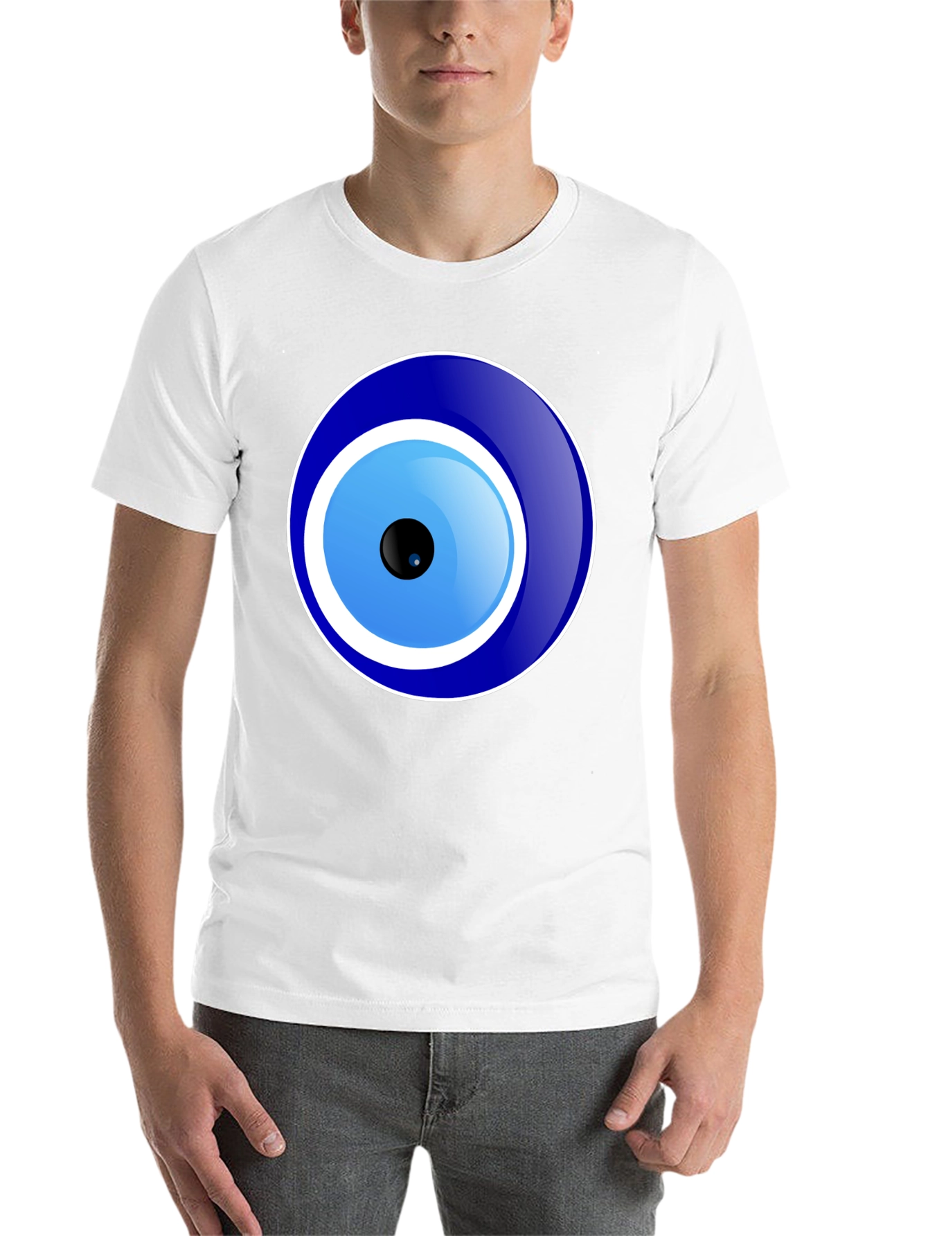 Black Evil Eye Graphic T-Shirt - Unisex Black Tee view 14