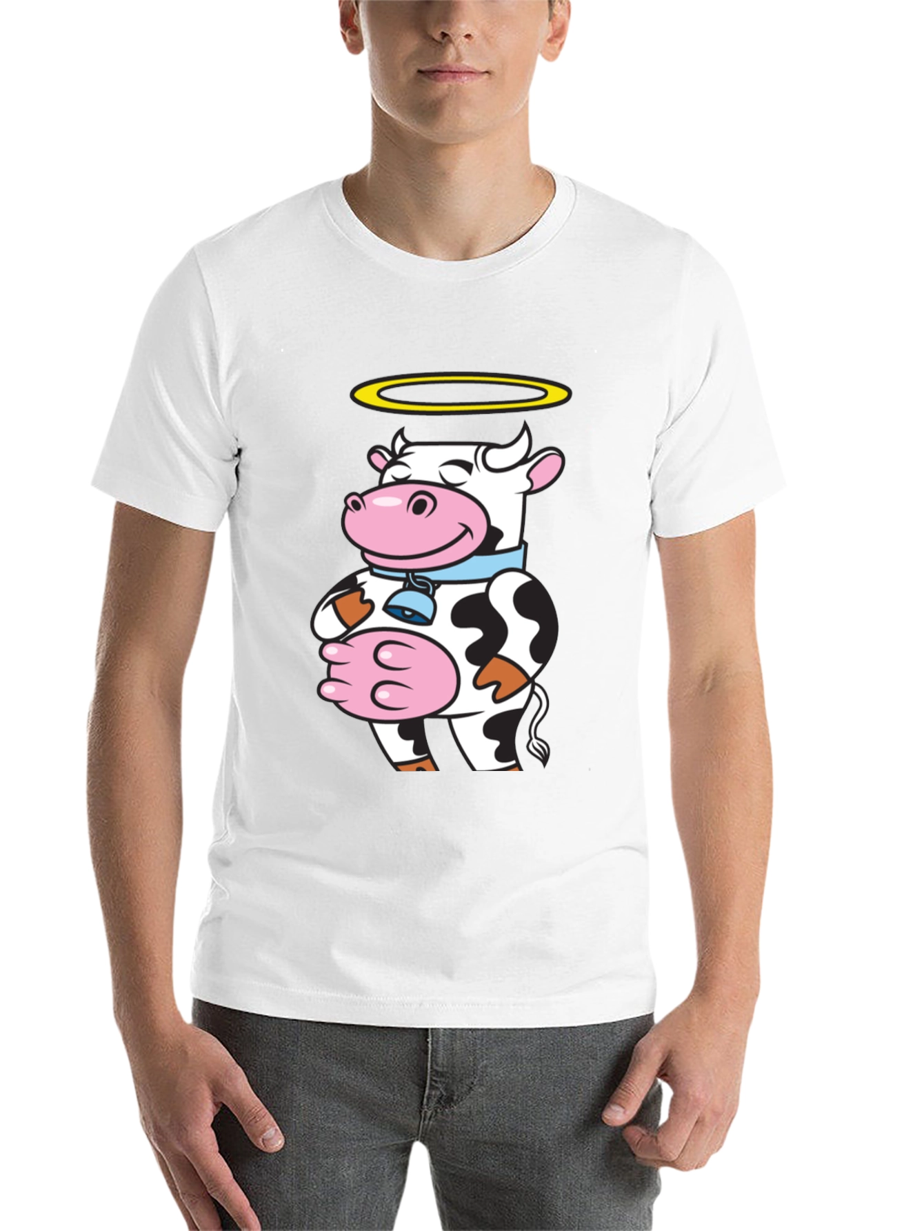 Black Holy Cow Graphic Tee - Unique Novelty Shirt view 14