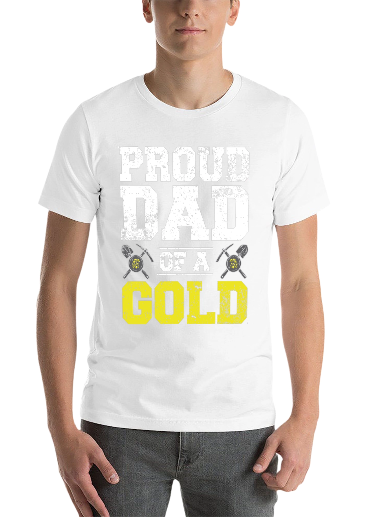 Black Proud Dad of a Gold Digger T-Shirt view 14
