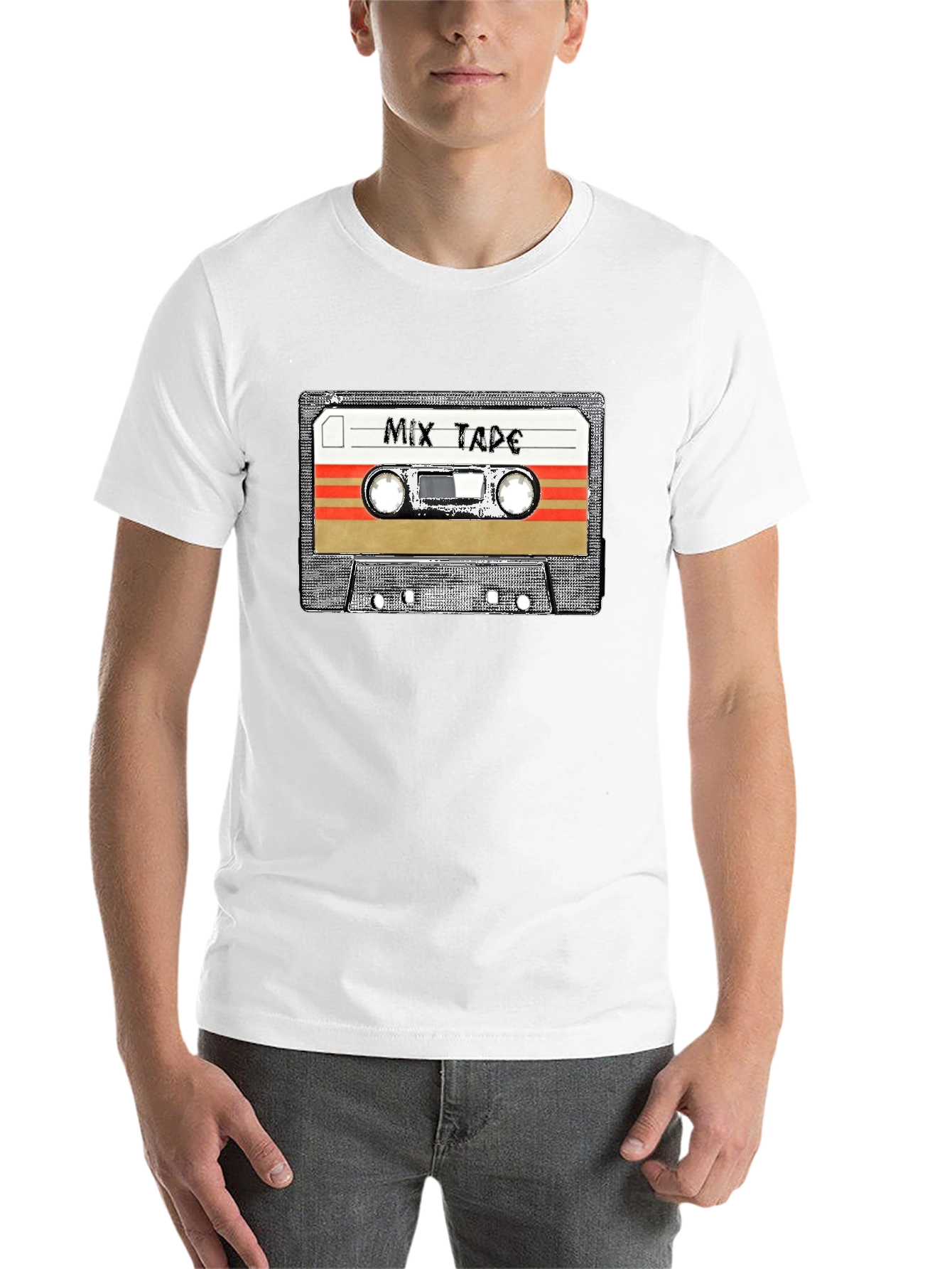 Black Retro Mixtape Graphic T-Shirt view 14