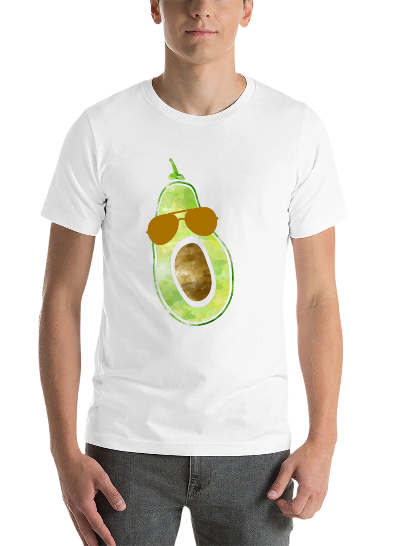 Black Cool Avocado Graphic Tee view 14