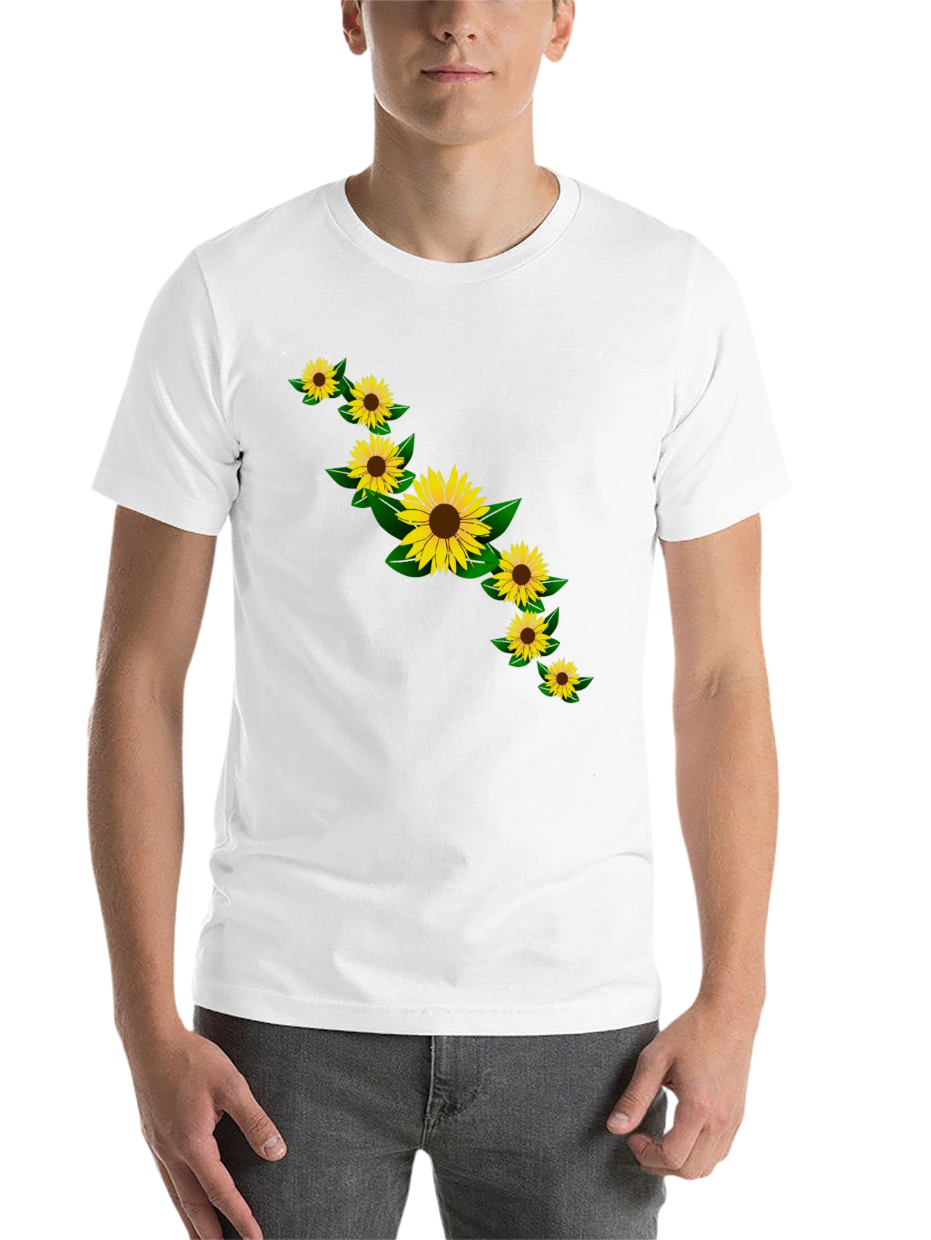 Black Sunflower Graphic Black T-Shirt view 14