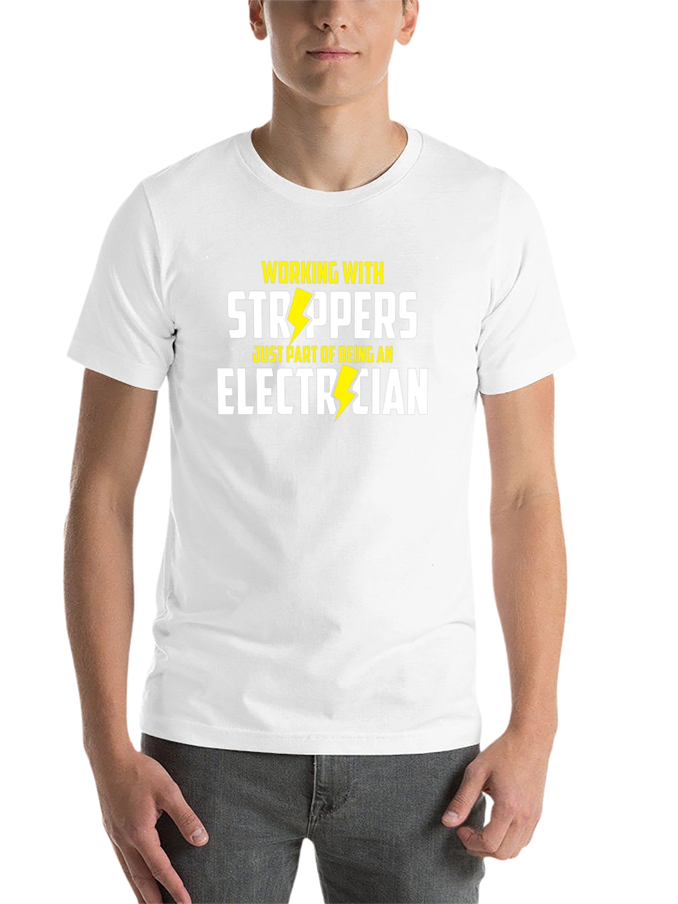Black Strippers Electrician T-Shirt view 14