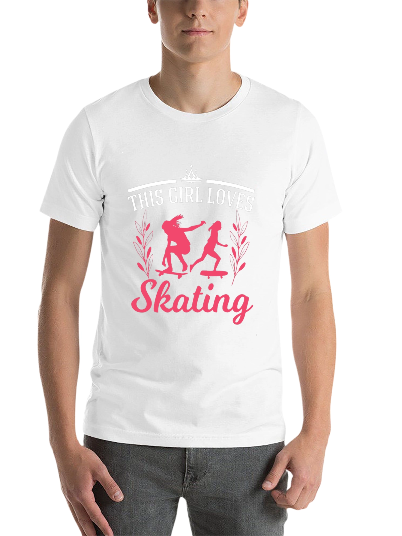Black Girl Loves Skating Tee - Cool Skater T-Shirt view 14