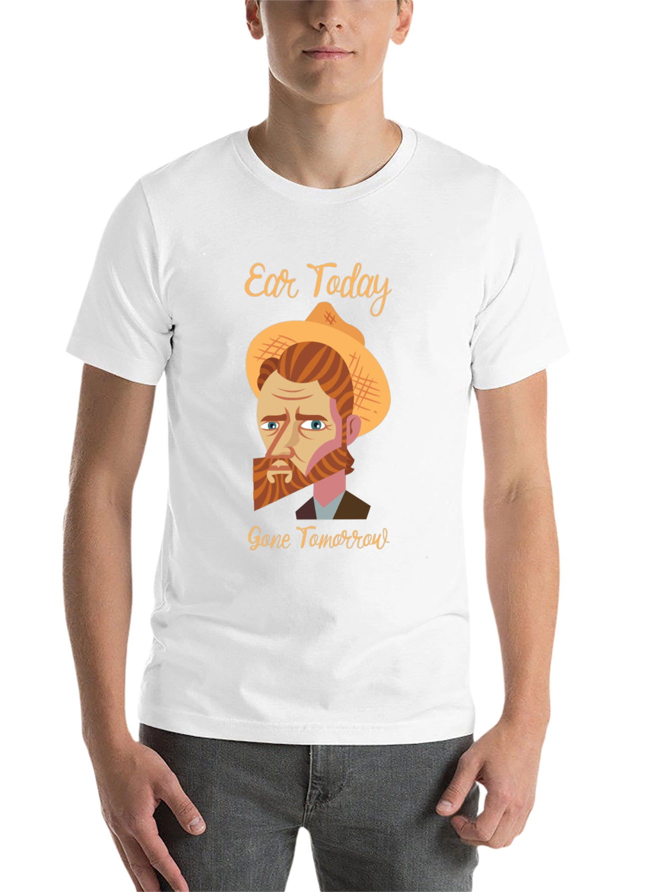 Black Ear Today Gone Tomorrow T-Shirt - Van Gogh Funny Tee view 14