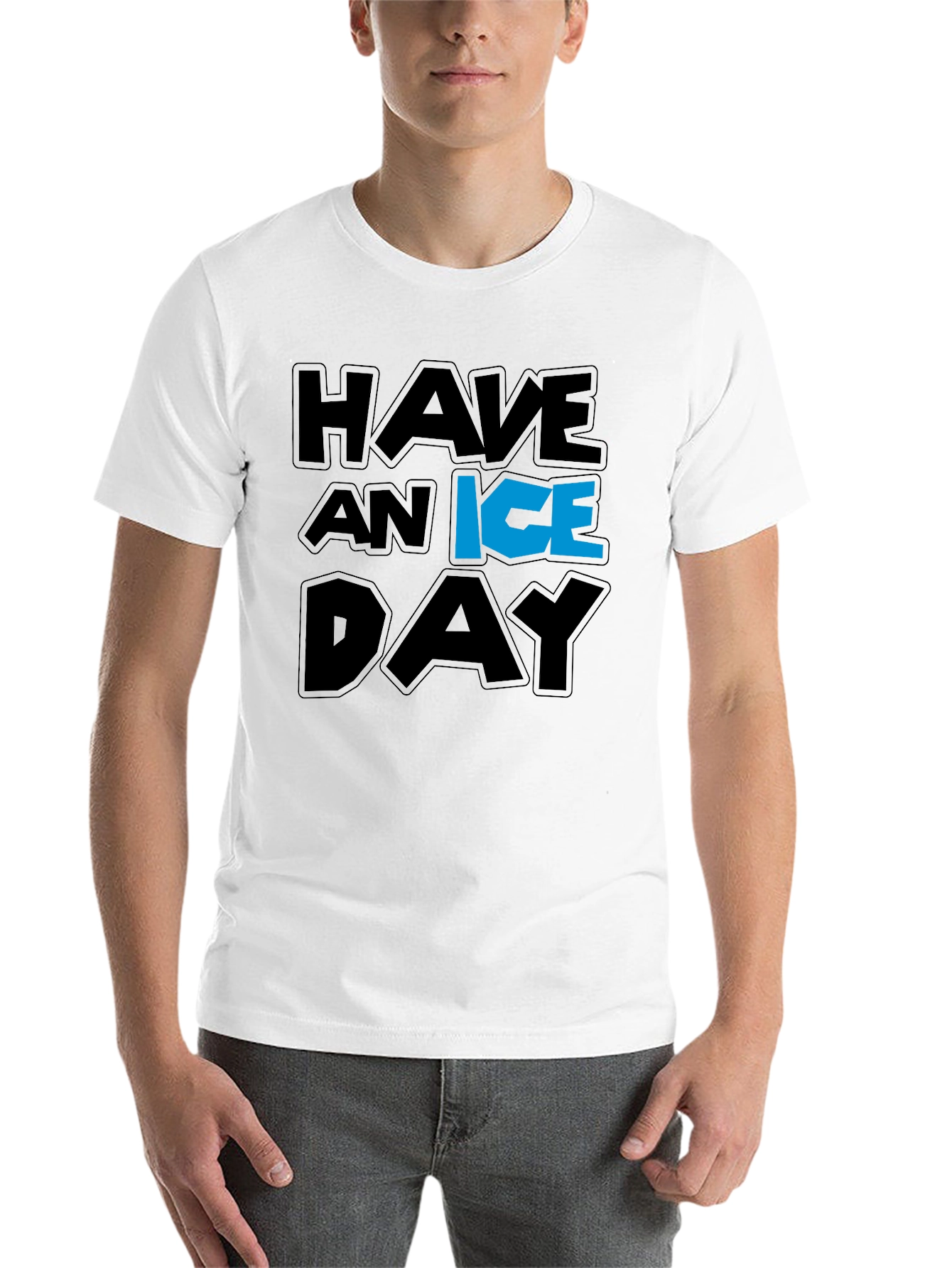 Black Have an Ice Day Graphic T-Shirt view 14