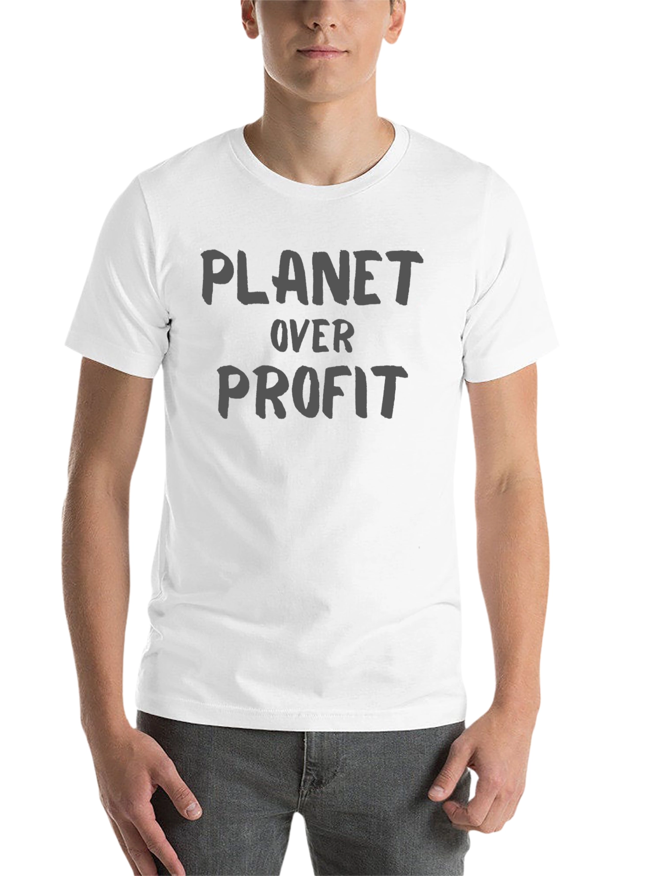 Black Planet Over Profit Graphic Tee - Eco Conscious Design view 14