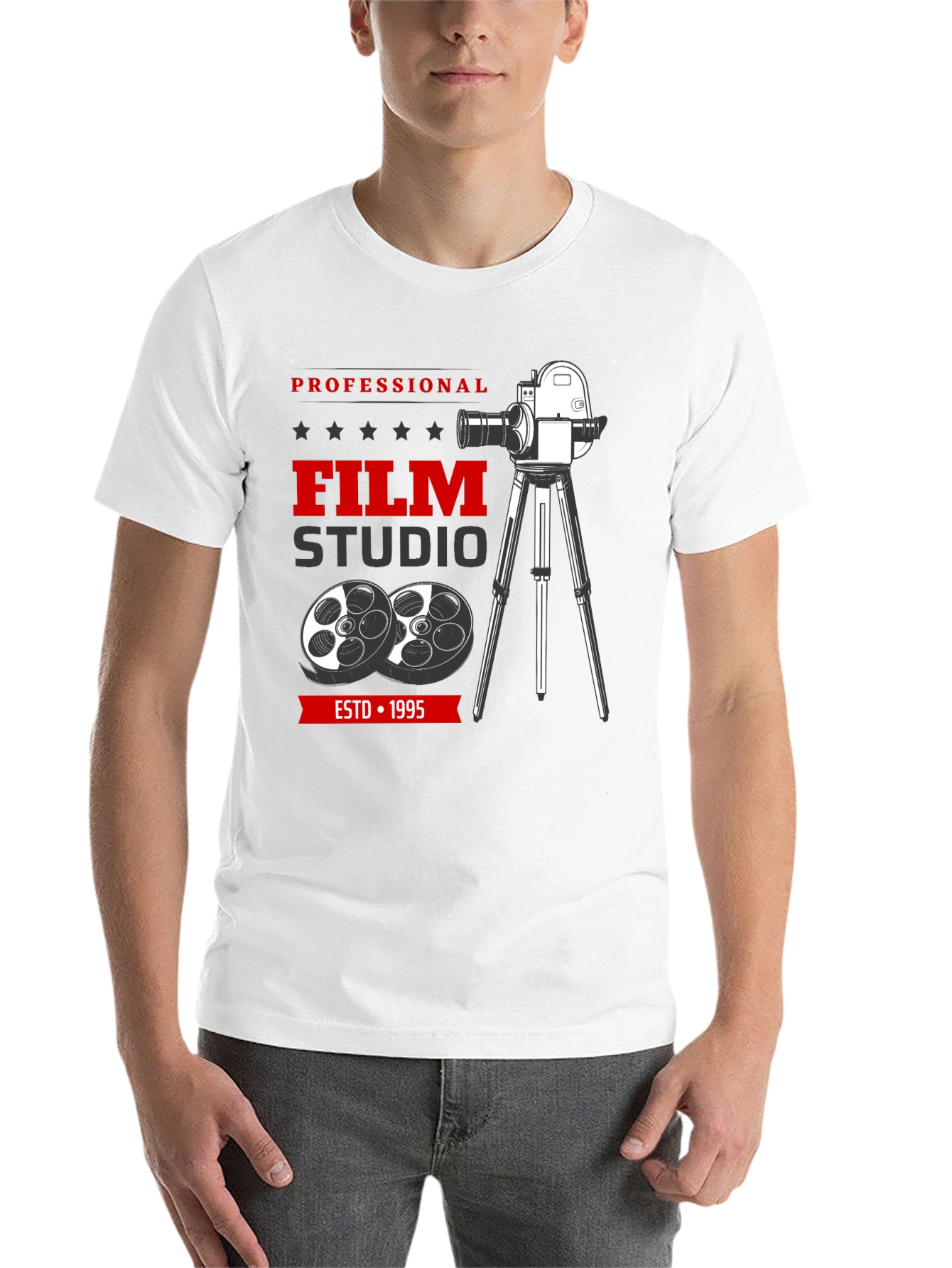 Black Professional Film Studio T-Shirt view 14