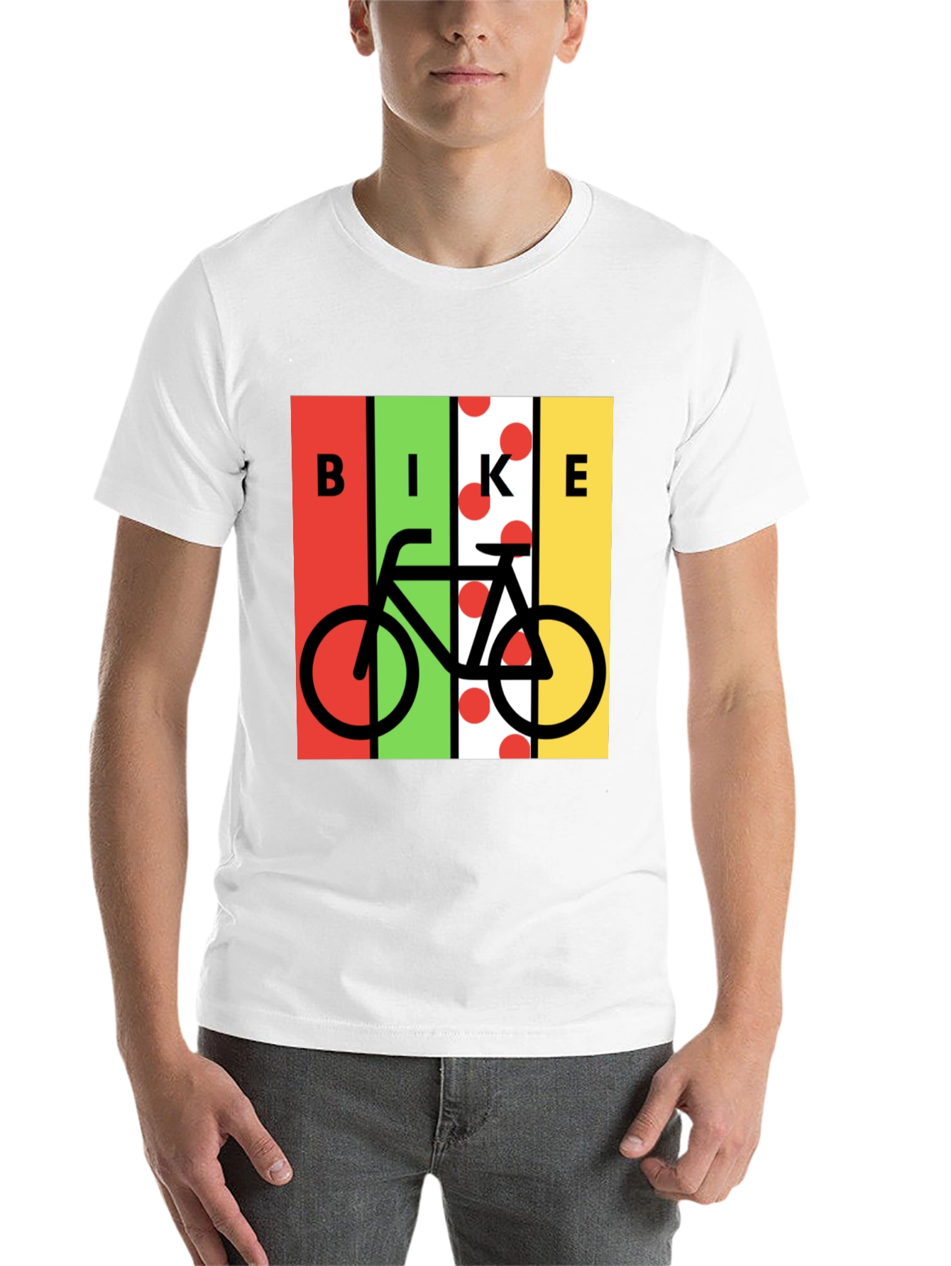 Black Bike Graphic Tee - Black Cotton Blend view 14