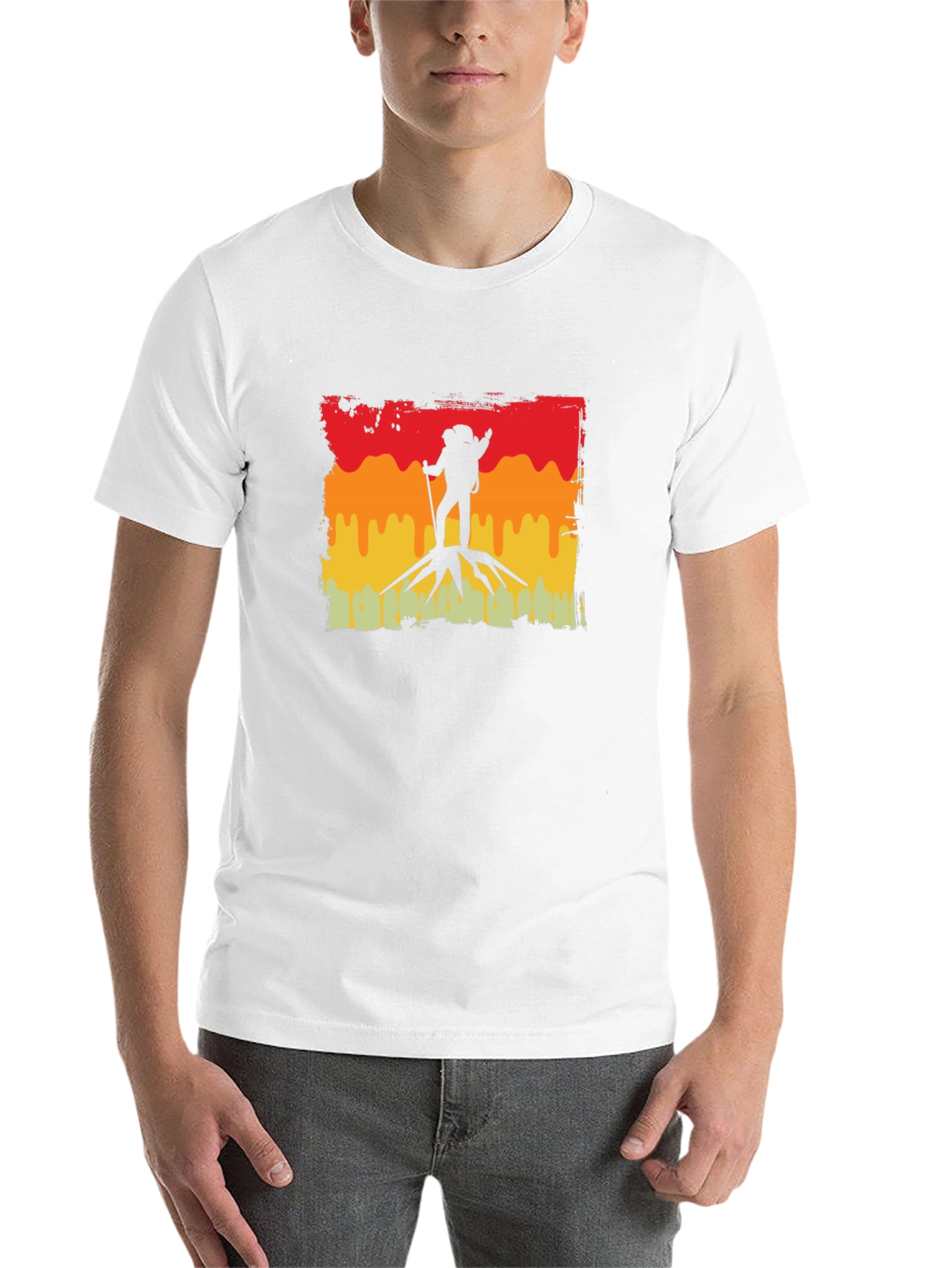 Black Hiking Silhouette Graphic Tee - Adventure Awaits view 14