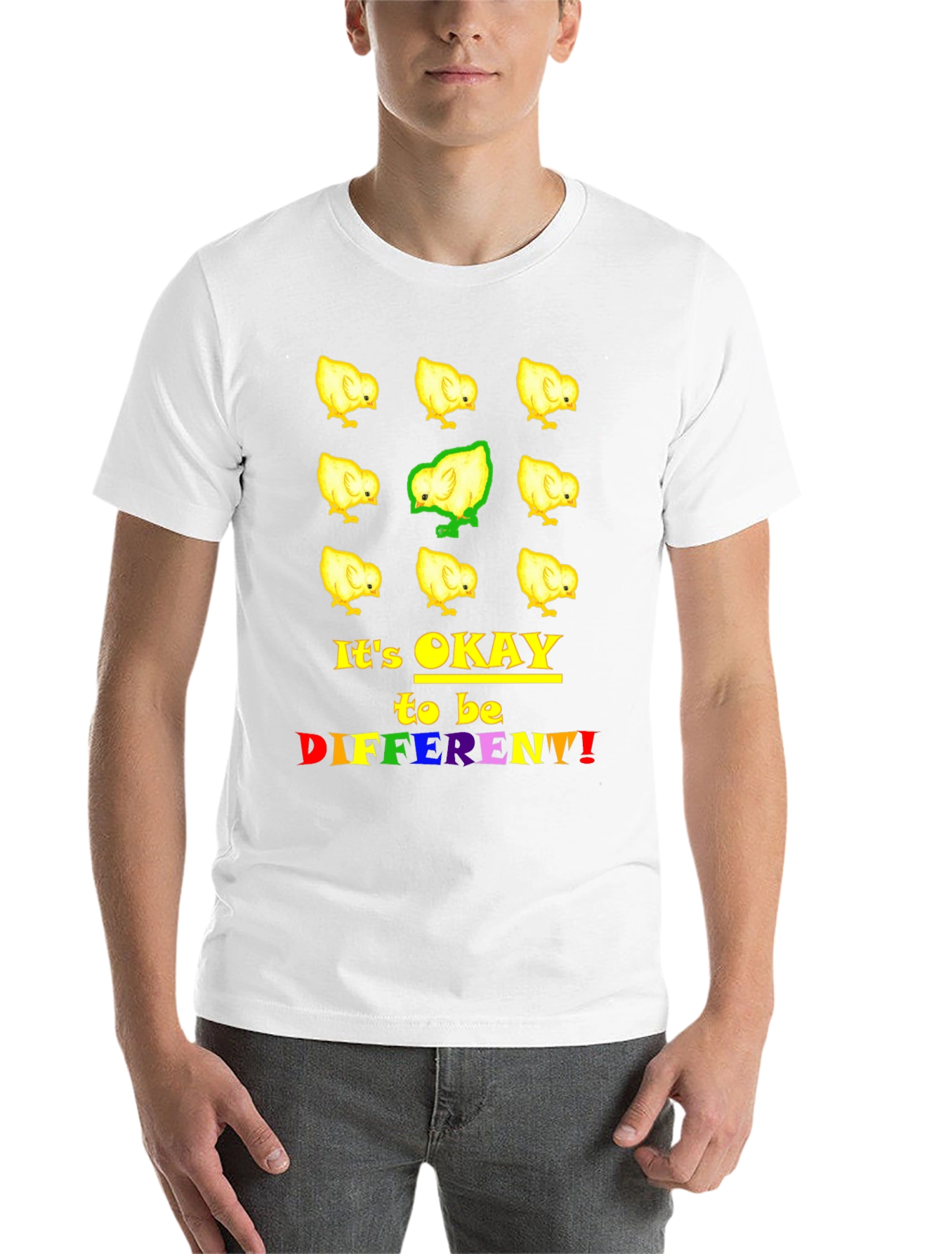 Black Be Different Chick T-Shirt view 14