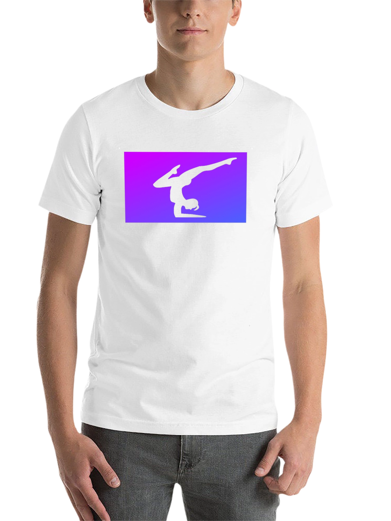 Black Gymnast Silhouette Tee - Black view 14