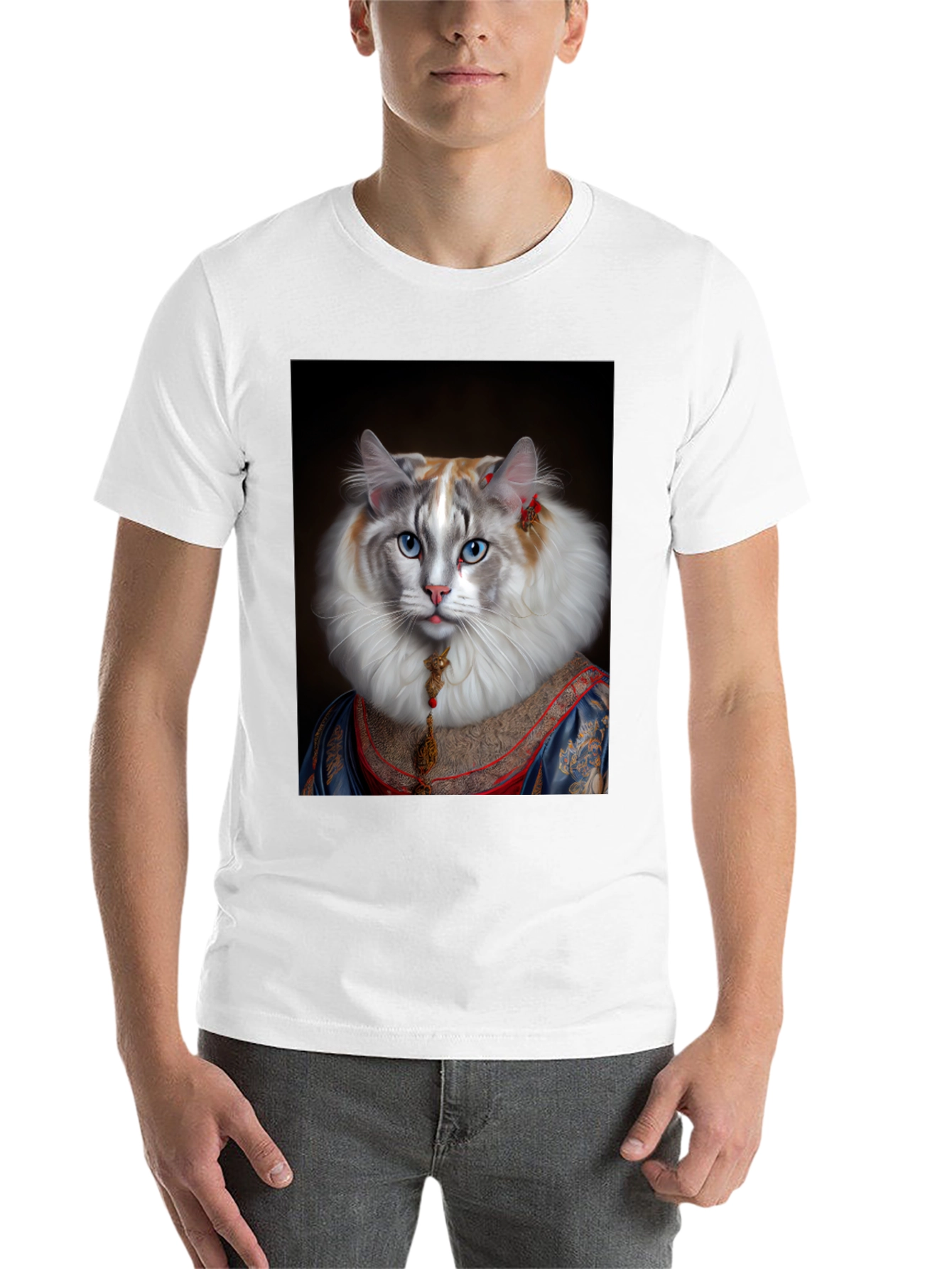 Black Cat Royalty Graphic T-Shirt - Unique Design view 14