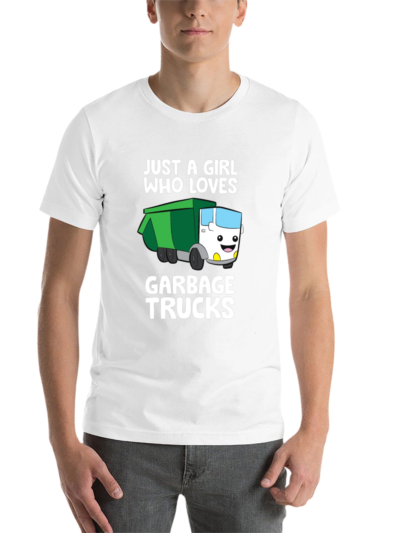 Black Girl Who Loves Garbage Trucks T-Shirt view 14