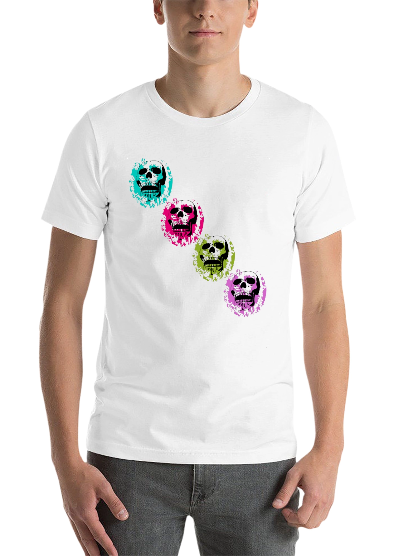 Black Skull Graphic T-Shirt - Stylish Cotton Tee view 14
