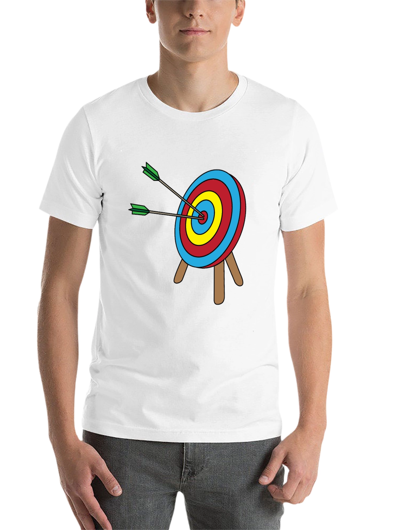 Black Archery Target T-Shirt: Bullseye Design view 14