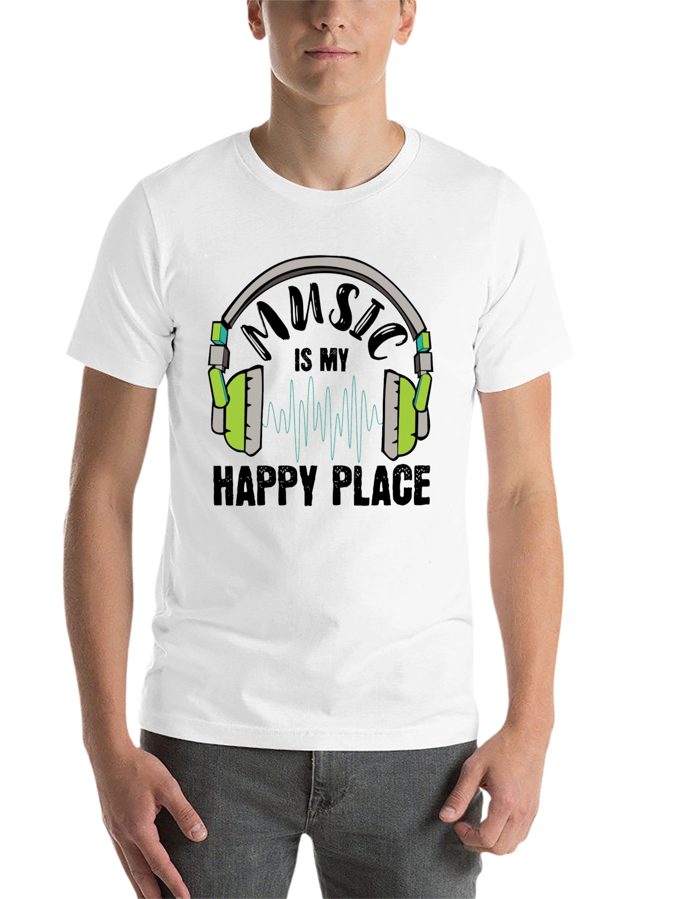 Black Music is My Happy Place T-Shirt view 14