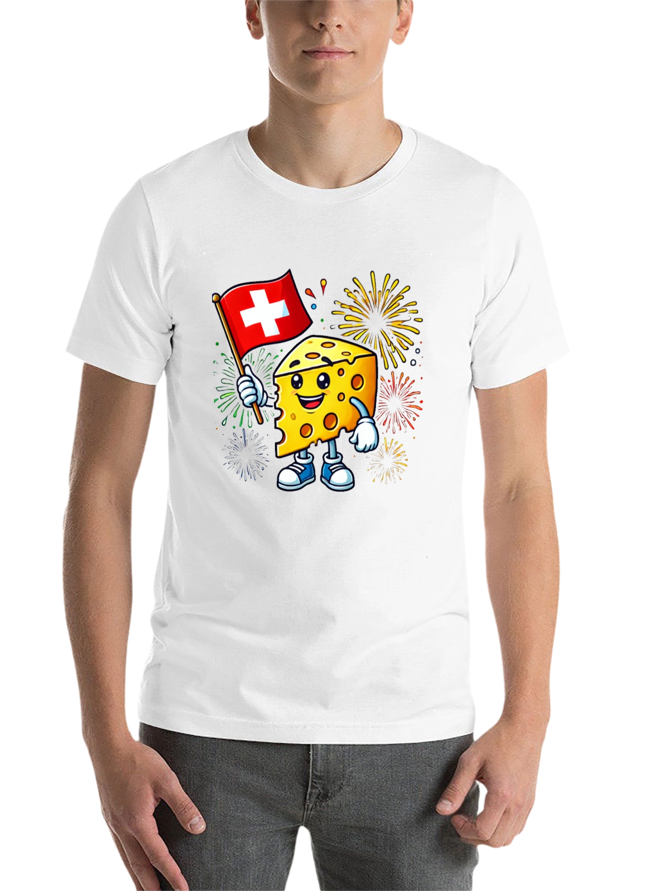 Black Swiss Cheese Celebration T-Shirt view 14