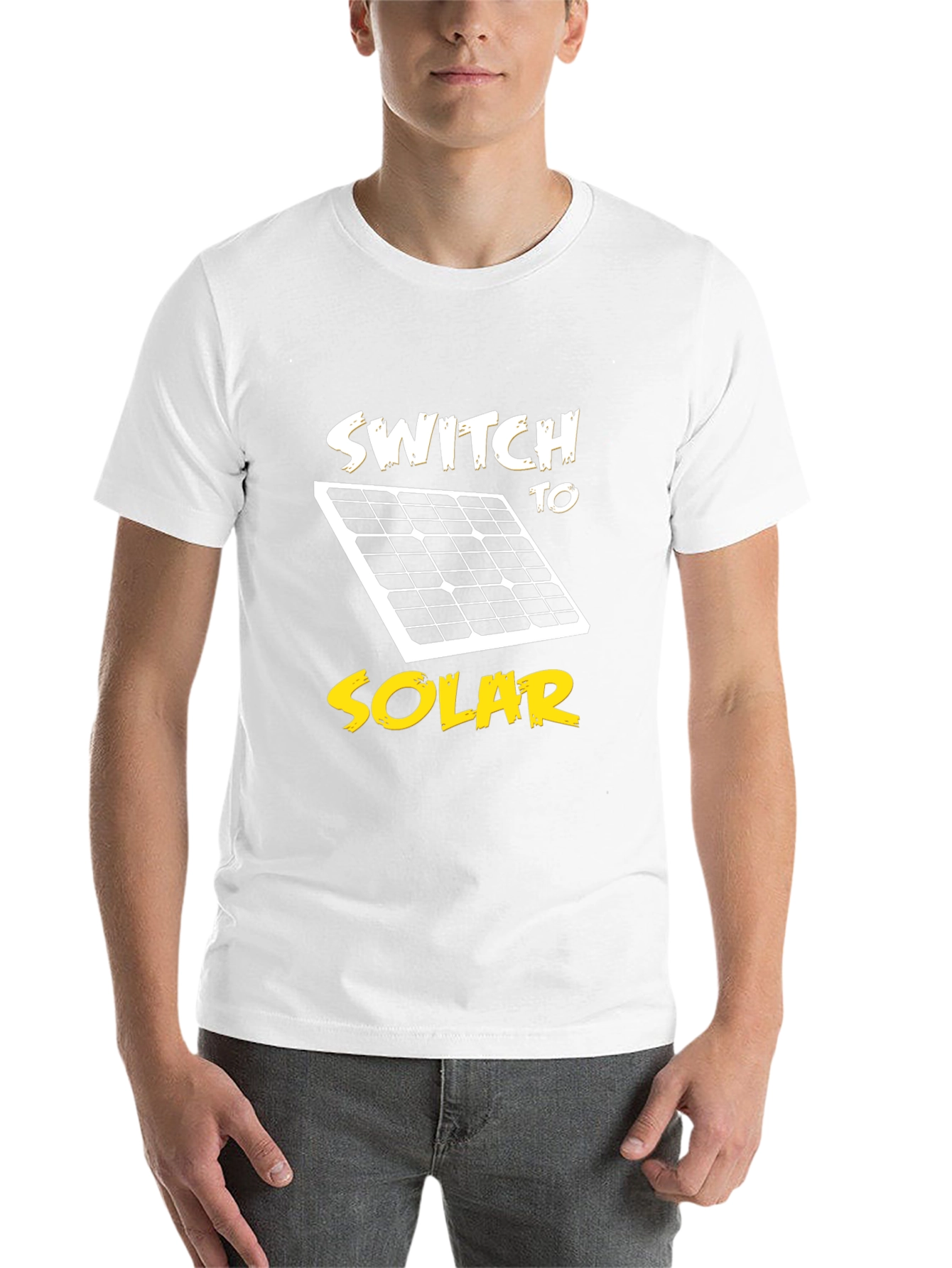 Black Switch to Solar Black T-Shirt - Eco-Friendly Energy view 14