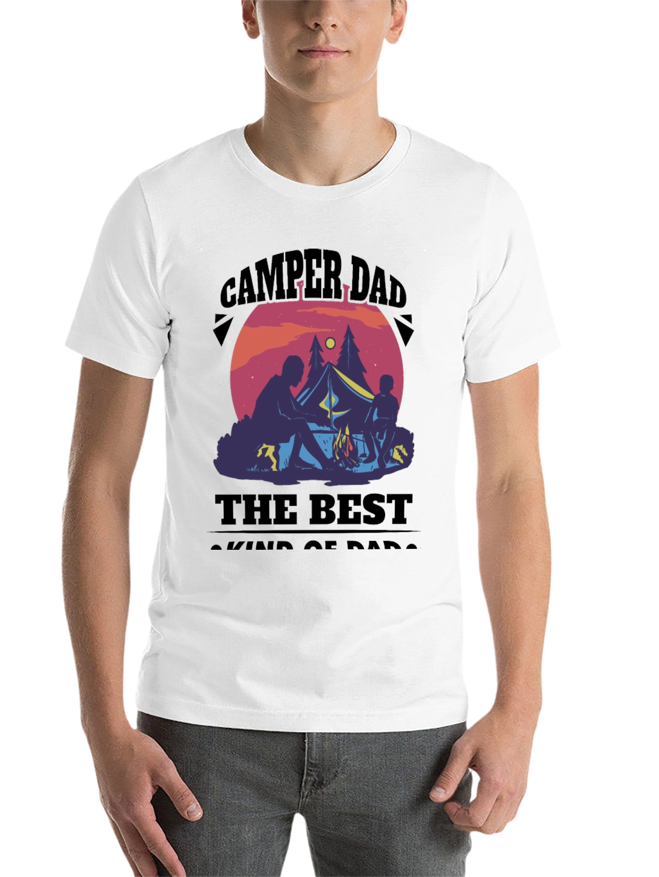 Black Camper Dad T-Shirt: The Best Kind of Dads view 14