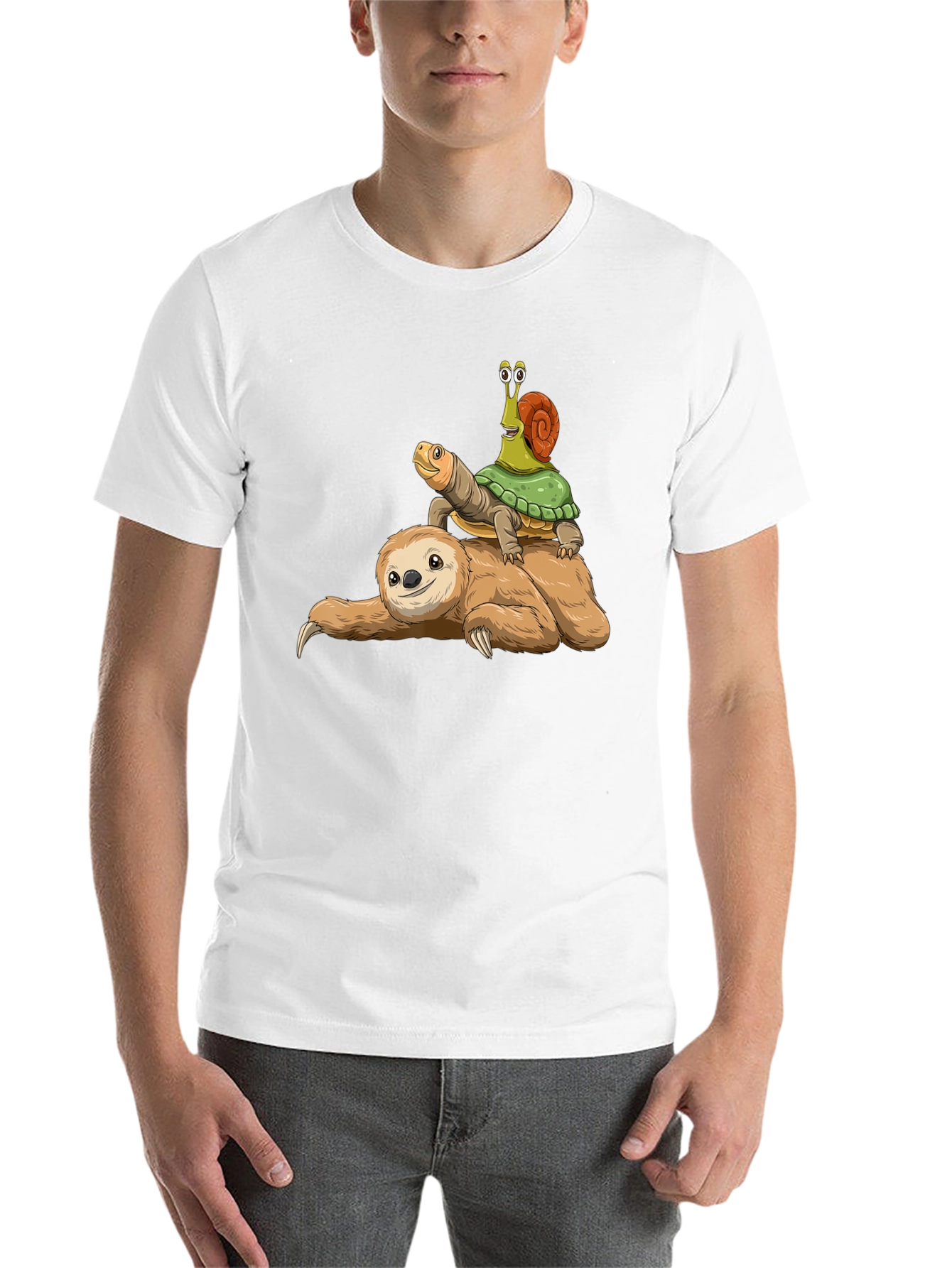 Black Sloth, Turtle, Snail T-Shirt - Slow Ride Funny Tee view 14